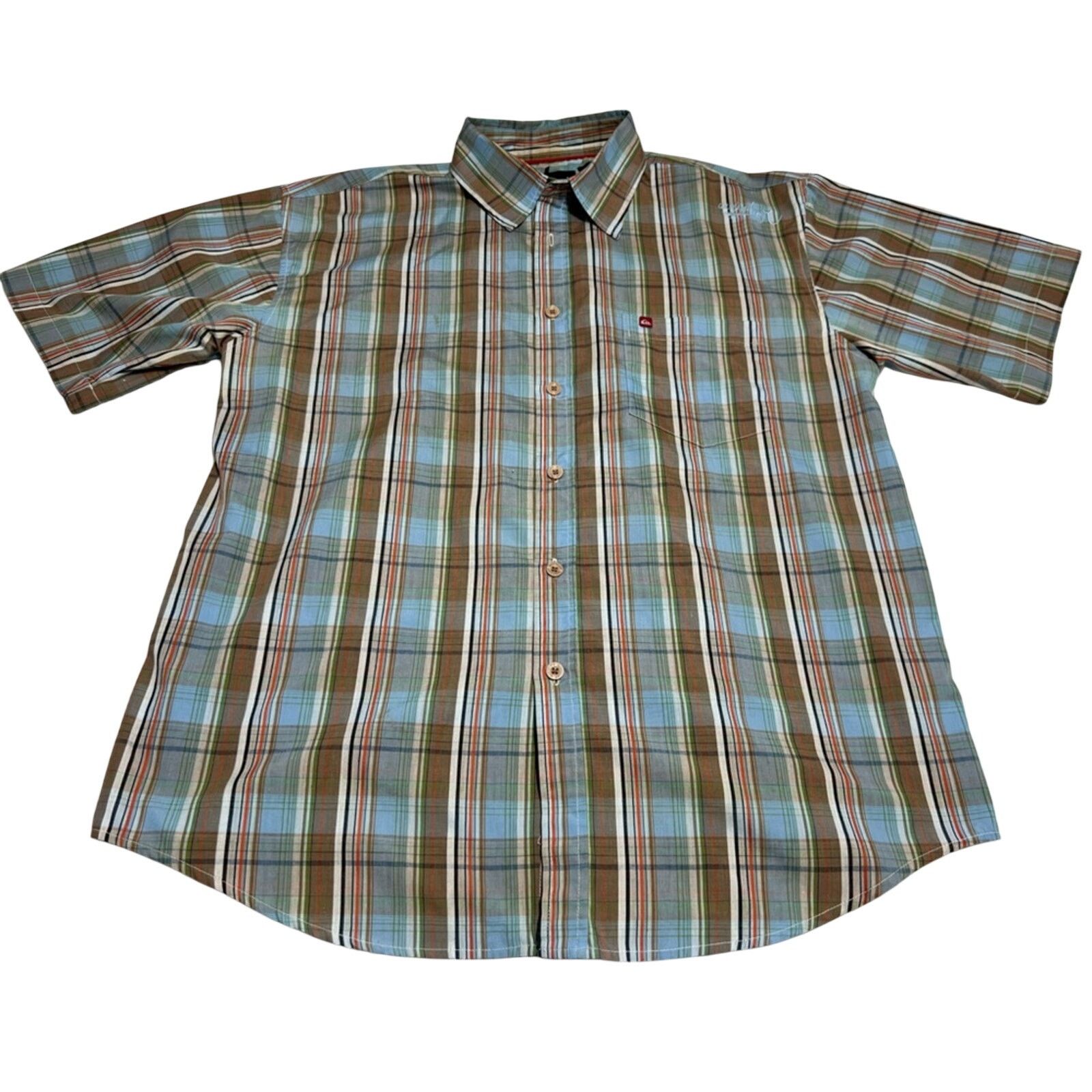 Quiksilver Quiksilver Edition Shirt Mens XL Brown Patarra Beach Size US XL / EU 56 / 4 - 1 Thumbnail