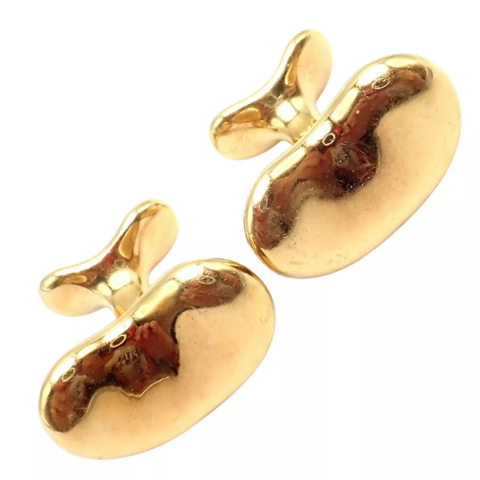 Tiffany & Co. Tiffany & Co Peretti 18k Extra Large Bean Cufflinks Size ONE SIZE - 8 Thumbnail