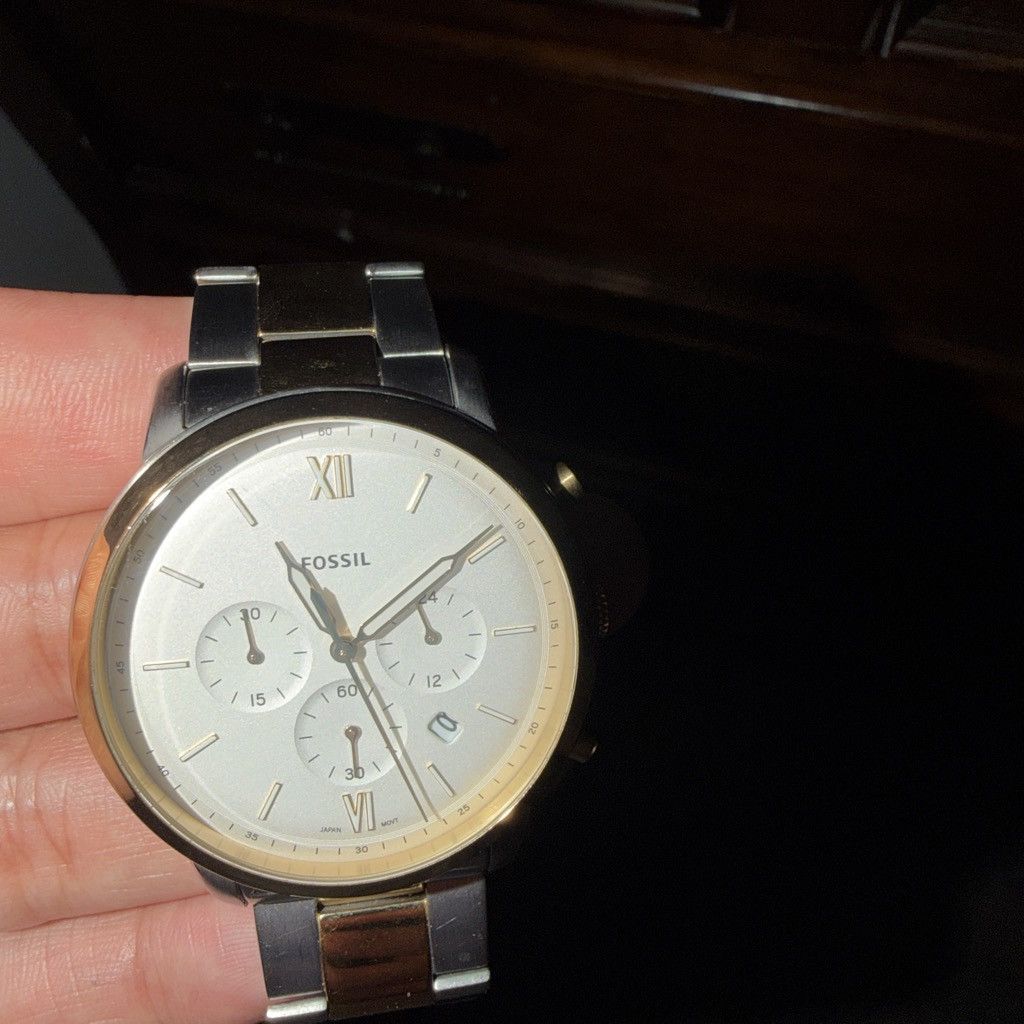 Fossil Fossil two-tone watch #fossil #jewelry #watches #mens #gold Size ONE SIZE - 2 Thumbnail