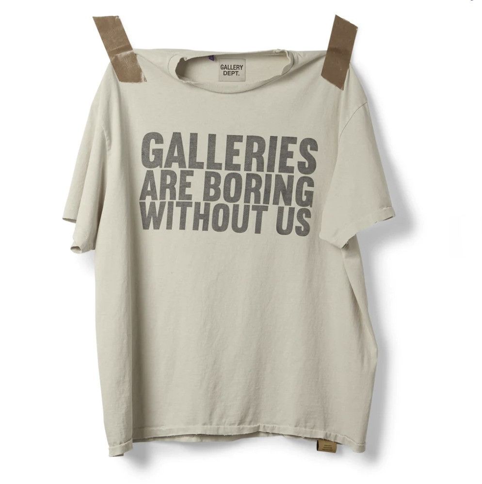o1mle0725 Boring T-Shirt in Antique White