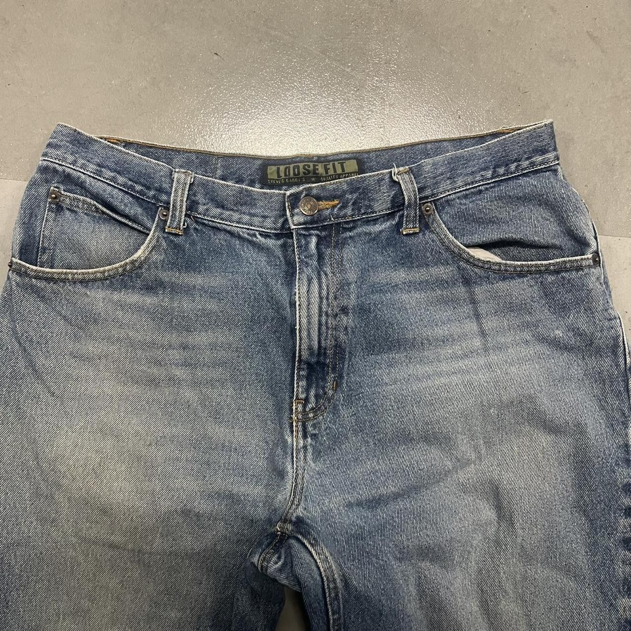 Vintage Vintage Y2K/2000s Super Baggy Light wash Loose Fit Skater Style Denim jeans! Size US 35 - 4 Thumbnail