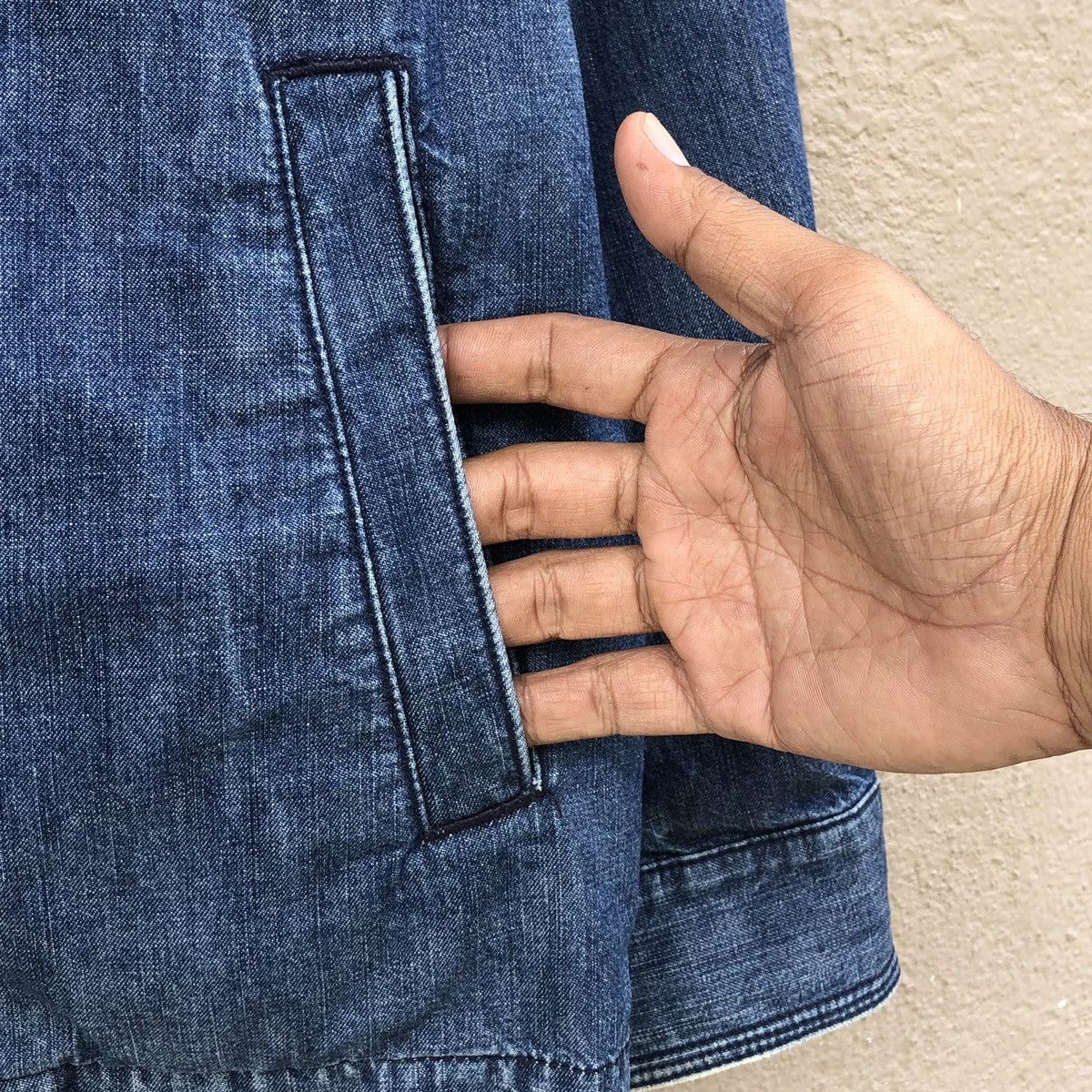 Vintage Vintage Crocodile Denim Zipper Jacket Size US M / EU 48-50 / 2 - 5 Thumbnail