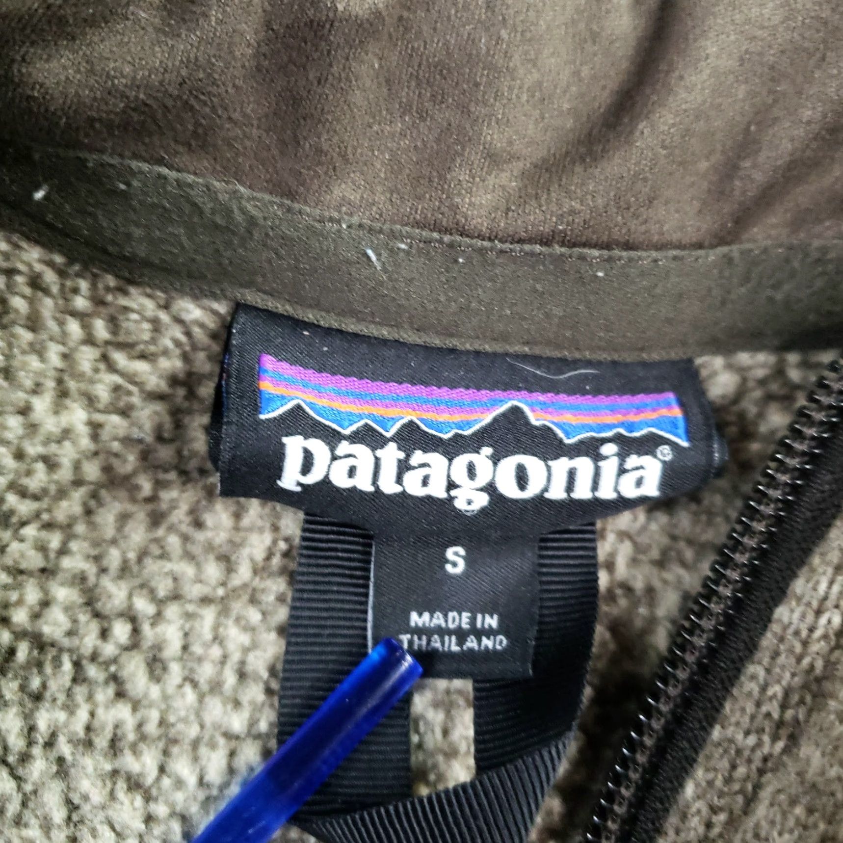 Patagonia Patagonia Pullover Sweater Long Sleeve 1/4 Zip Beige Mens XL Polyester Fleece Outdoor 25522 Size US XL / EU 56 / 4 - 5 Thumbnail