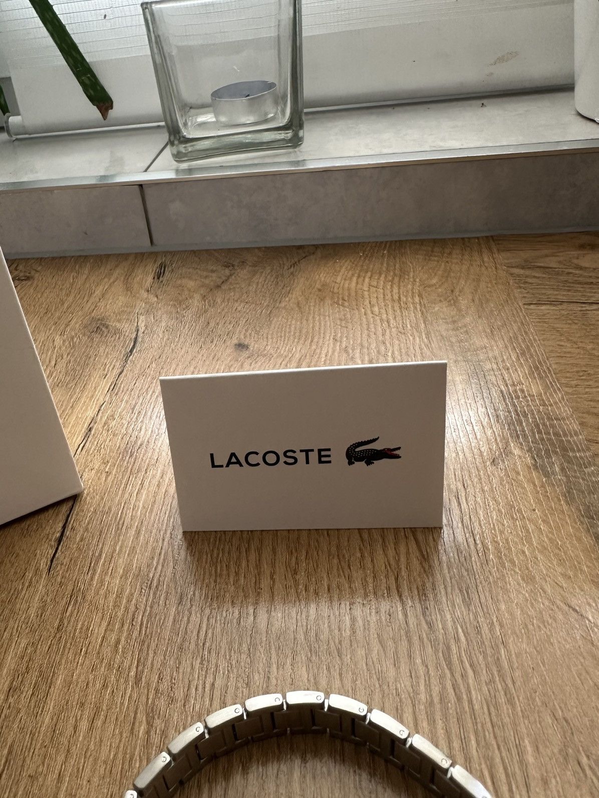 Lacoste Lacoste Metropole Silver New Men Bracelet Size ONE SIZE - 9 Thumbnail