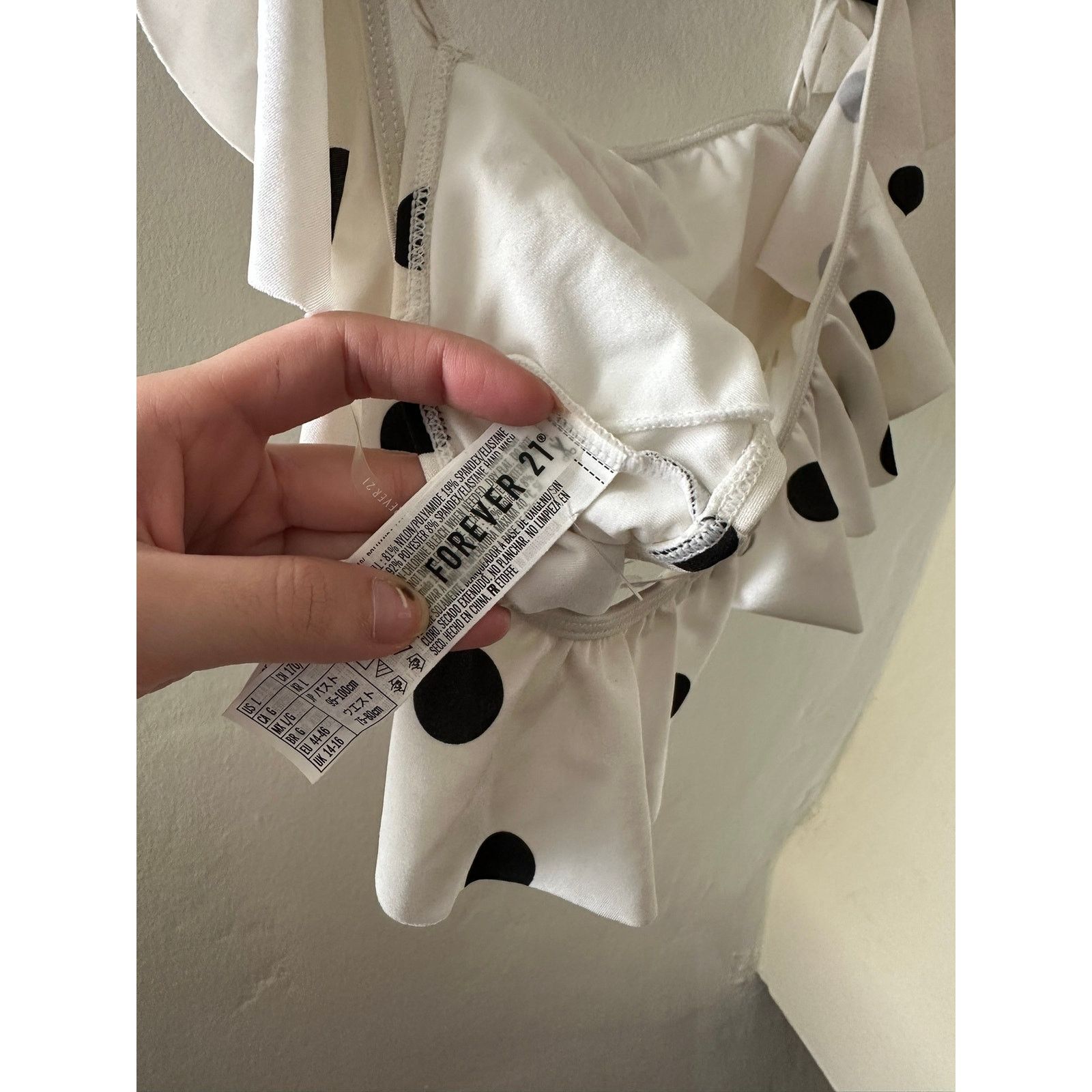 Forever 21 Forever 21 Polka Dot Bikini Top L Size ONE SIZE - 6 Thumbnail