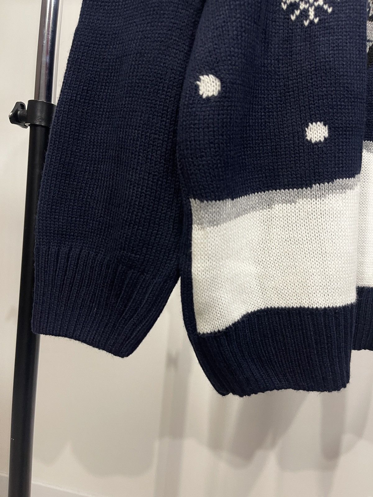 Joe Browns Joe Browns Christmas Jumper Mens Blue Knit Sweater XXL Size US XXL / EU 58 / 5 - 5 Thumbnail