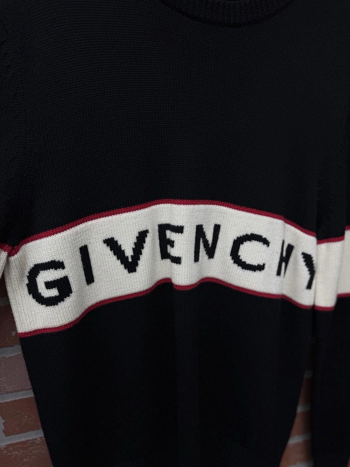 Givenchy Givenchy Red White and Black Knit Sweater Size Medium Men’s Size US M / EU 48-50 / 2 - 12 Thumbnail
