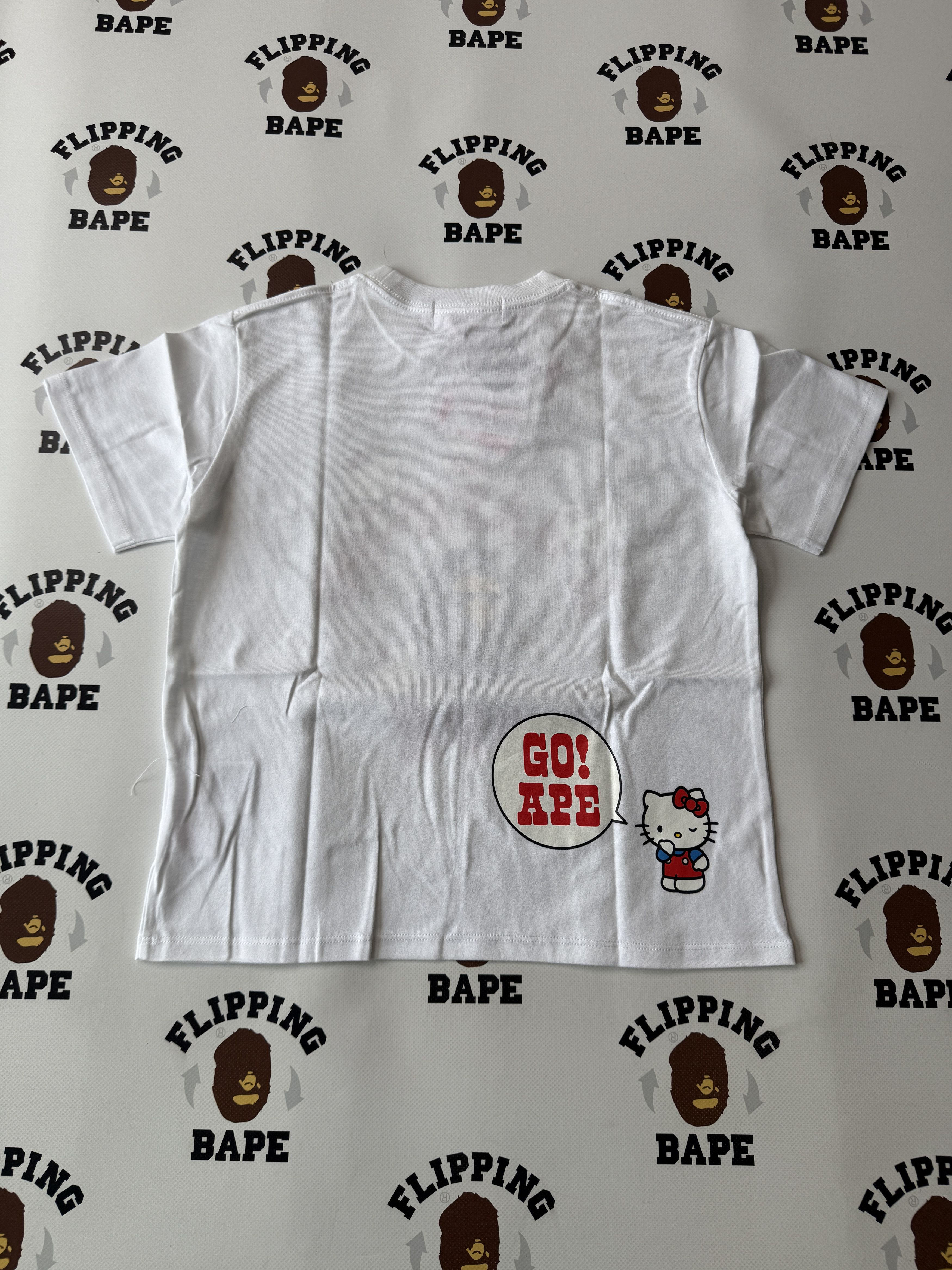 BAPE X HELLO KITTY COLLEGE MINI TEE LADIES - wpequipmentugltd.com