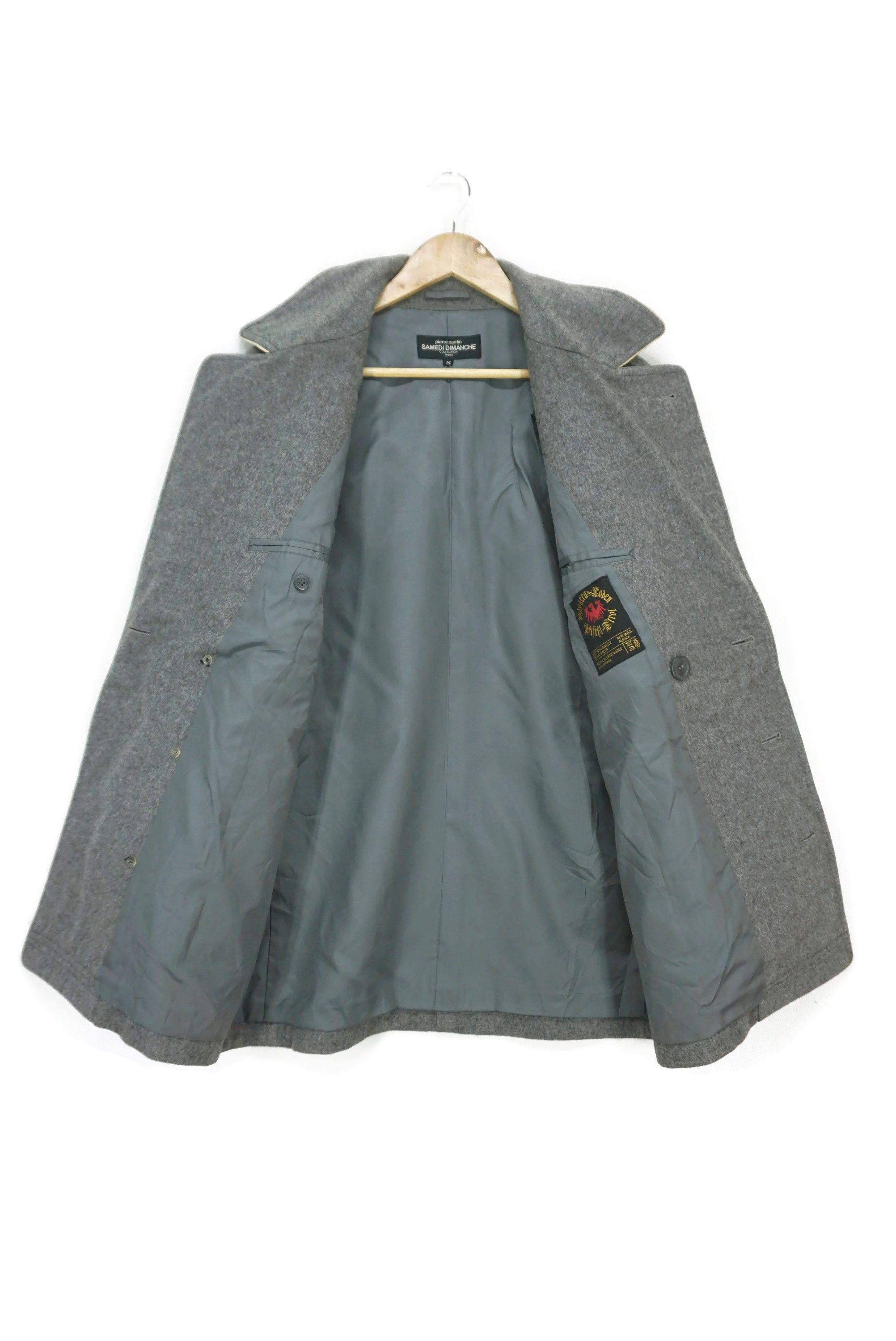 Pierre Cardin Samedi Dimanche Tyrol Alpaca Loden New Wool Coat Jacket Size US M / EU 48-50 / 2 - 2 Thumbnail
