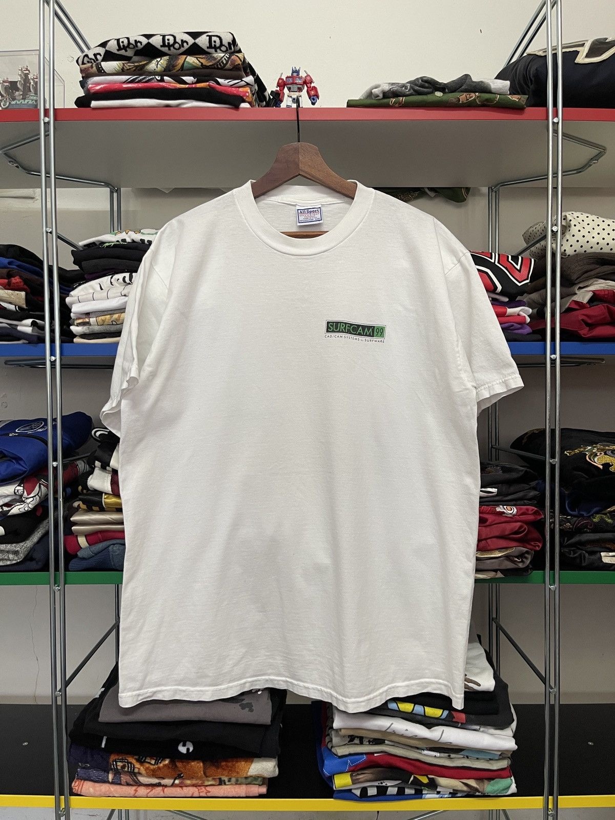 Vintage Vintage 90s Surfcam Software Graphic White Tee Size US XL / EU 56 / 4 - 2 Thumbnail
