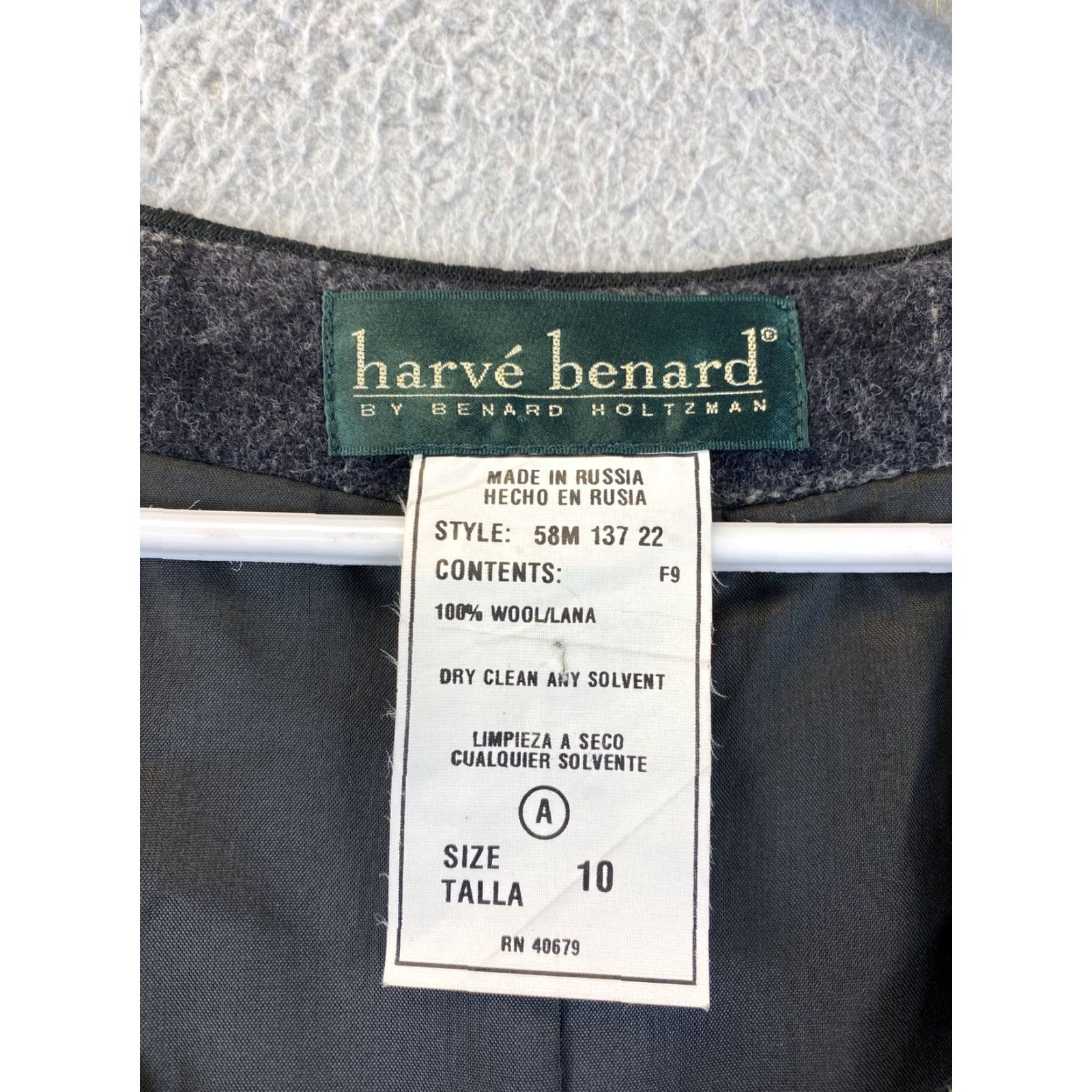 Vintage VINTAGE Harve Benard Casual Sleeveless Dress Size 10 Gray Black Plaid Wool Long Womens Size L / US 10 / IT 46 - 5 Thumbnail