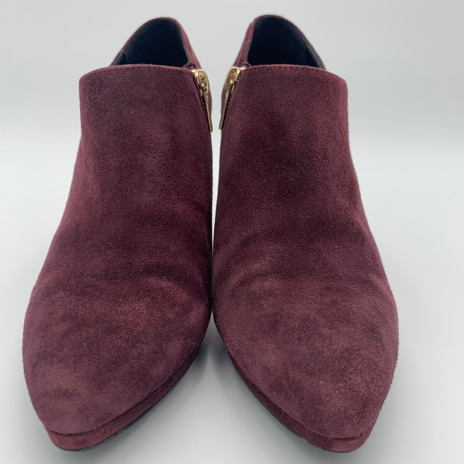 LK Bennett L.K. Bennett Doris Suede Pumps Size 8 Burgundy Ankle Boots Size US 8 / IT 38 - 3 Thumbnail