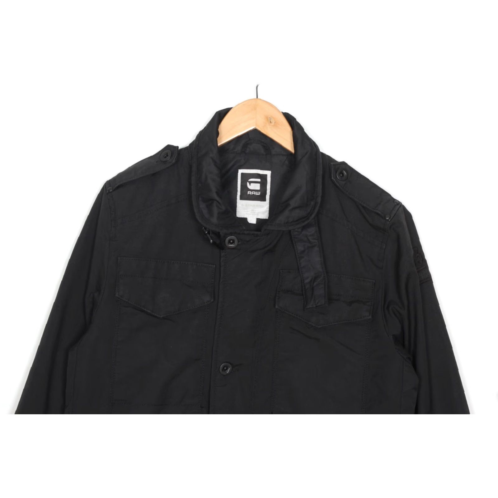 G-Star G-STAR FLEET GARBER TRENCH Jacket Men L MJ5698 Black Canvas City Casual Zip Jacket Mens L Size US L / EU 52-54 / 3 - 5 Thumbnail