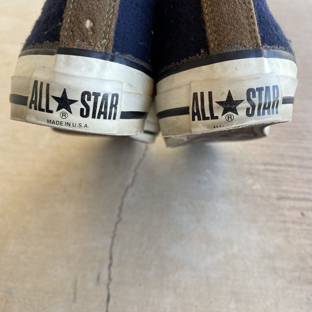 Converse Vintage Converse Shoes All Star Low Wool Made in USA 1980s Size US 7.5 / EU 40-41 - 5 Thumbnail