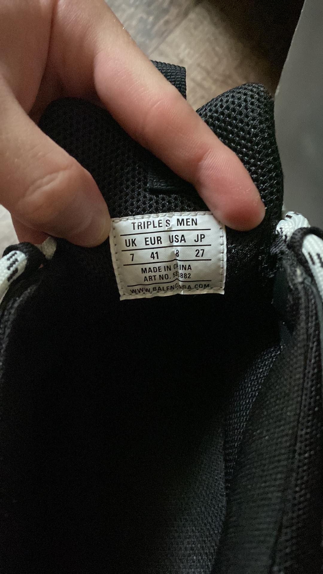 Balenciaga Balenciaga Triple S - Black Red White Size US 8 / EU 41 - 7 Thumbnail