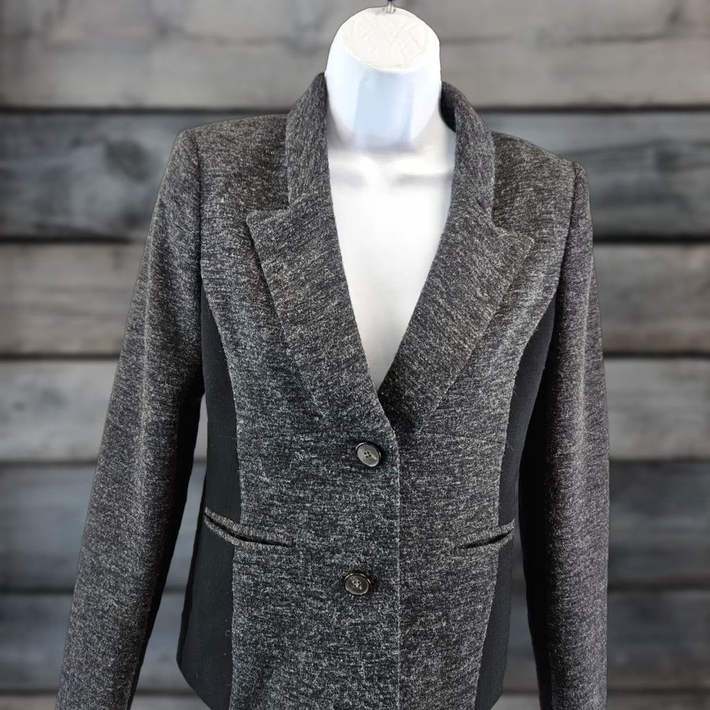 Vintage Cartonnier Blazer Womens Sz 2 Black Button Front Long Sleeve Shirt Jacket Size XS / US 0-2 / IT 36-38 - 1 Thumbnail