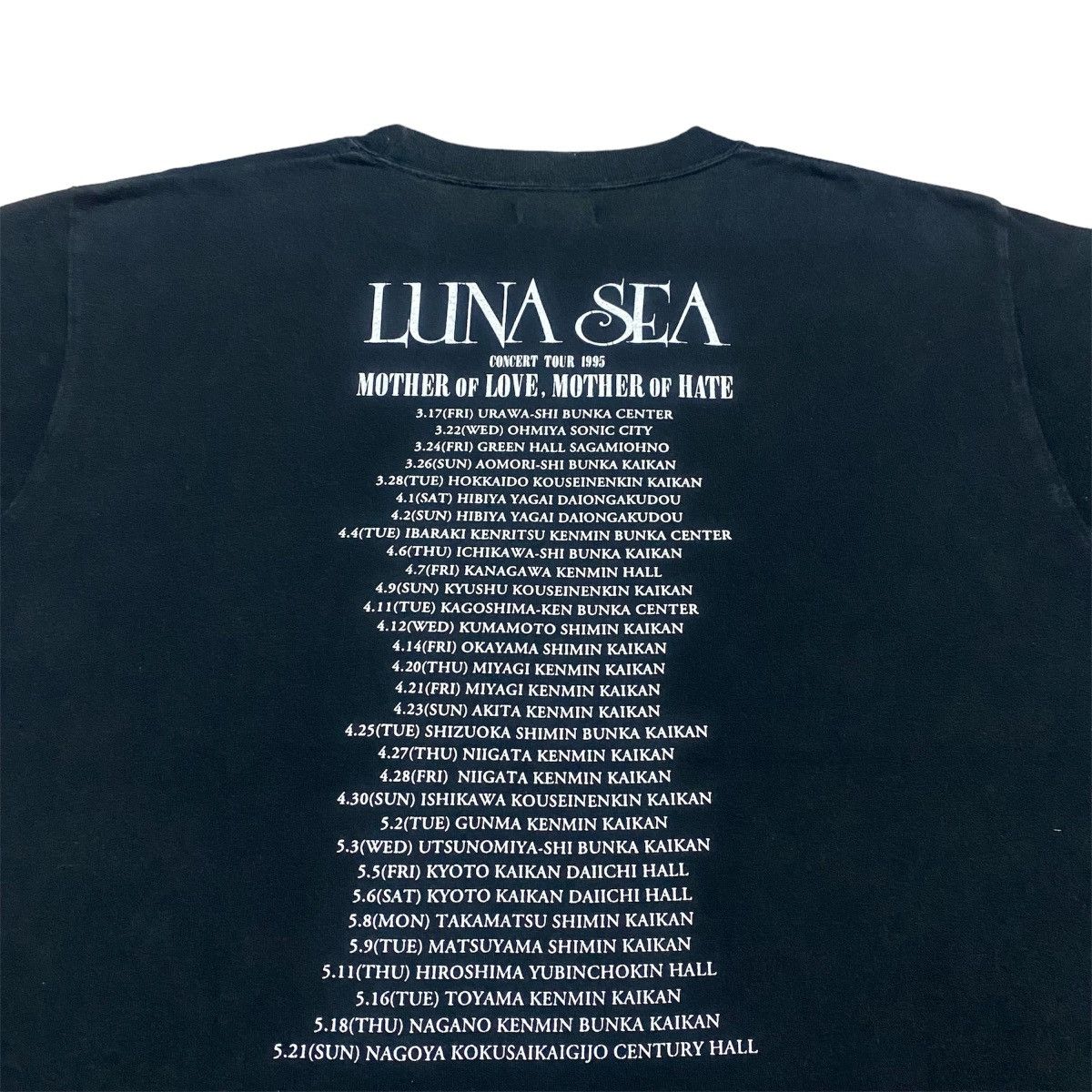 Band Tees × Vintage Rare‼️🔥Vintage Japanese Band Luna Sea Concert 1995 T-Shirt Size US M / EU 48-50 / 2 - 7 Thumbnail