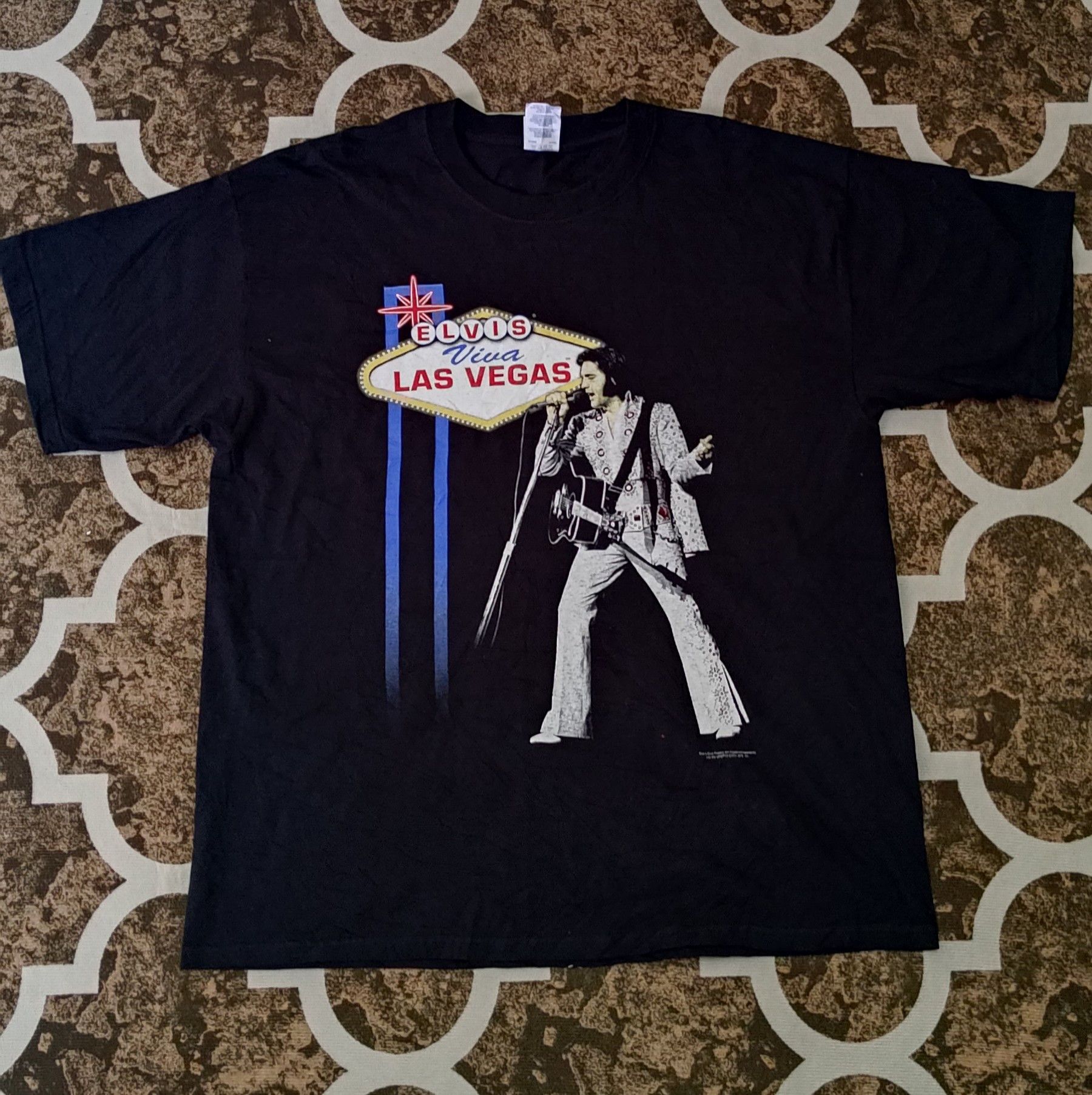 Band Tees Band Tees x Vintage Elvis Presley T-Shirt Size US XL / EU 56 / 4 - 1 Thumbnail