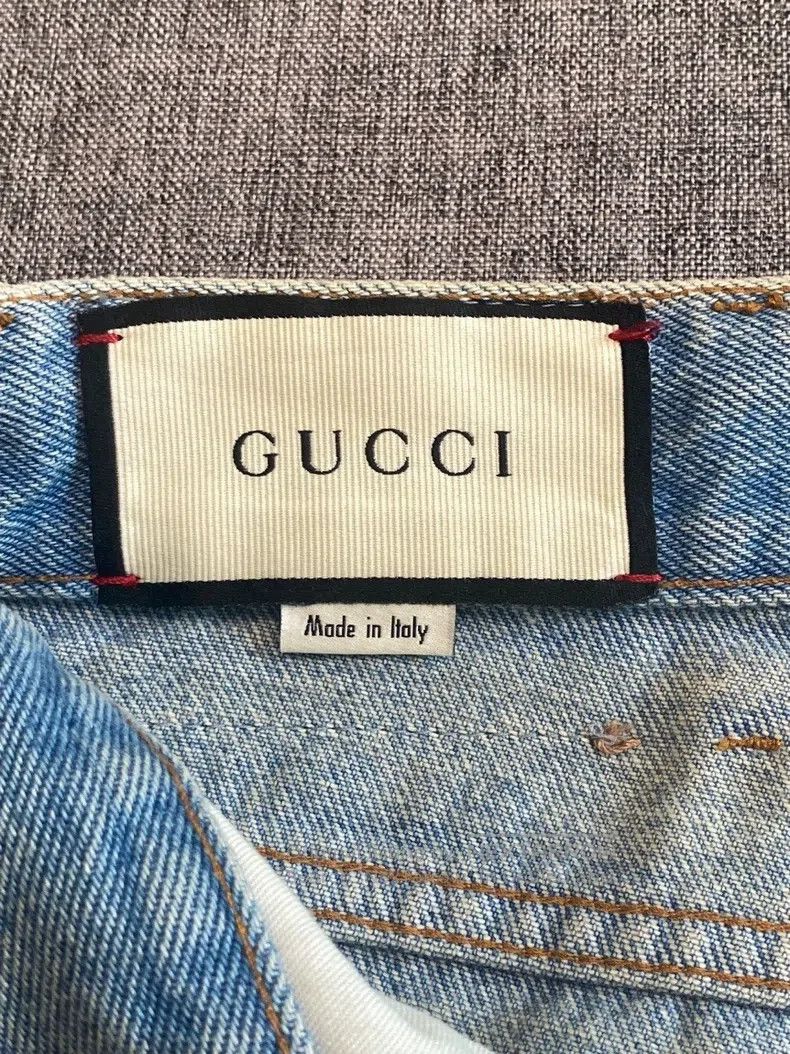 Gucci Gucci Striped webbing tapered jeans Size 42" / US 20 - 7 Thumbnail