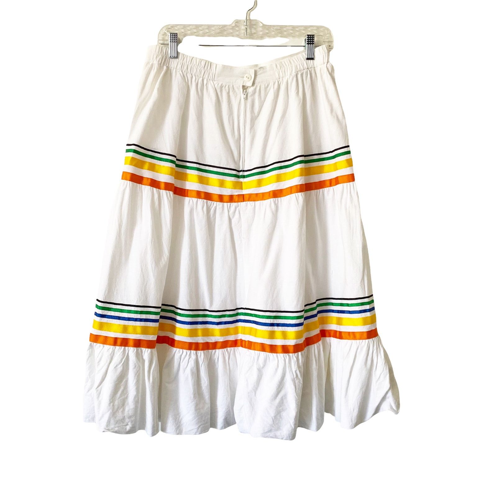 Vintage Vintage Howard Wolf Mexican Ruffle Collar Skirt Set Size XL / US 12-14 / IT 48-50 - 9 Thumbnail