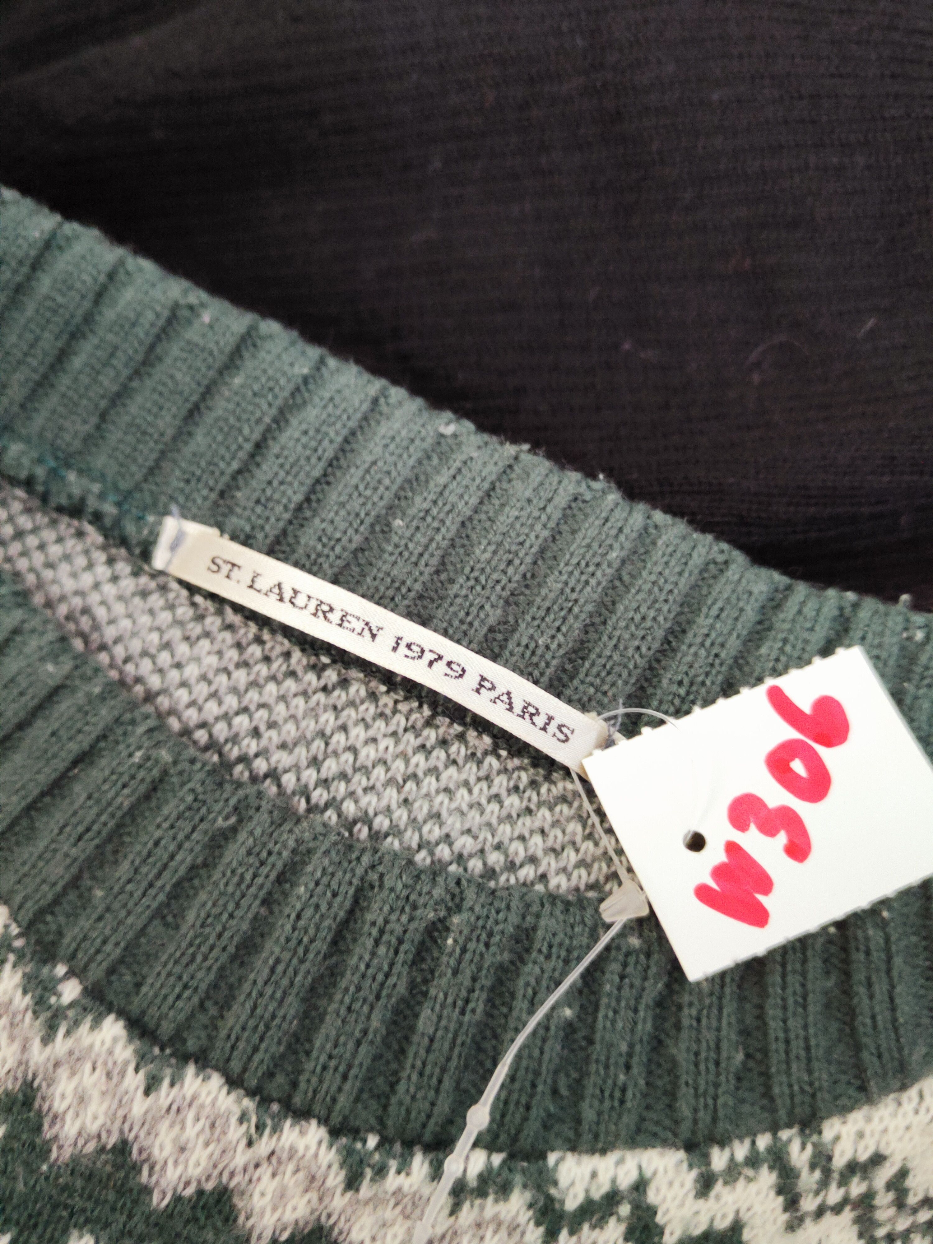 Japanese Brand × Vintage St. Lauren Emerald Knitwear Sweatshirts #W306 Size US M / EU 48-50 / 2 - 10 Thumbnail