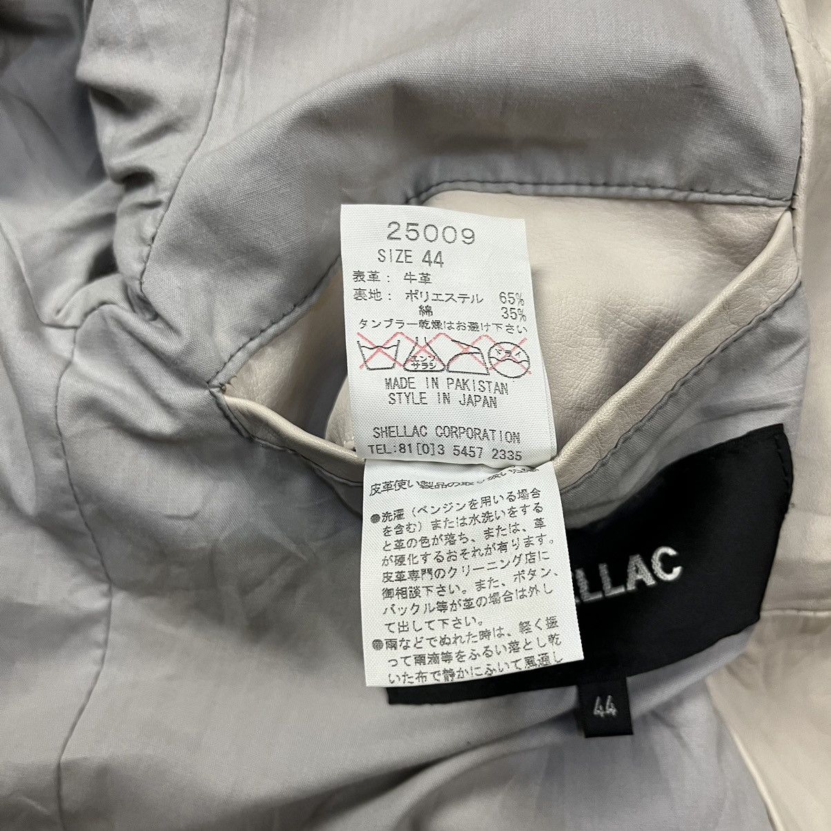 Shellac 2000s Shellac - White Cyber Rider Leather Jacket Size US M / EU 48-50 / 2 - 17 Thumbnail