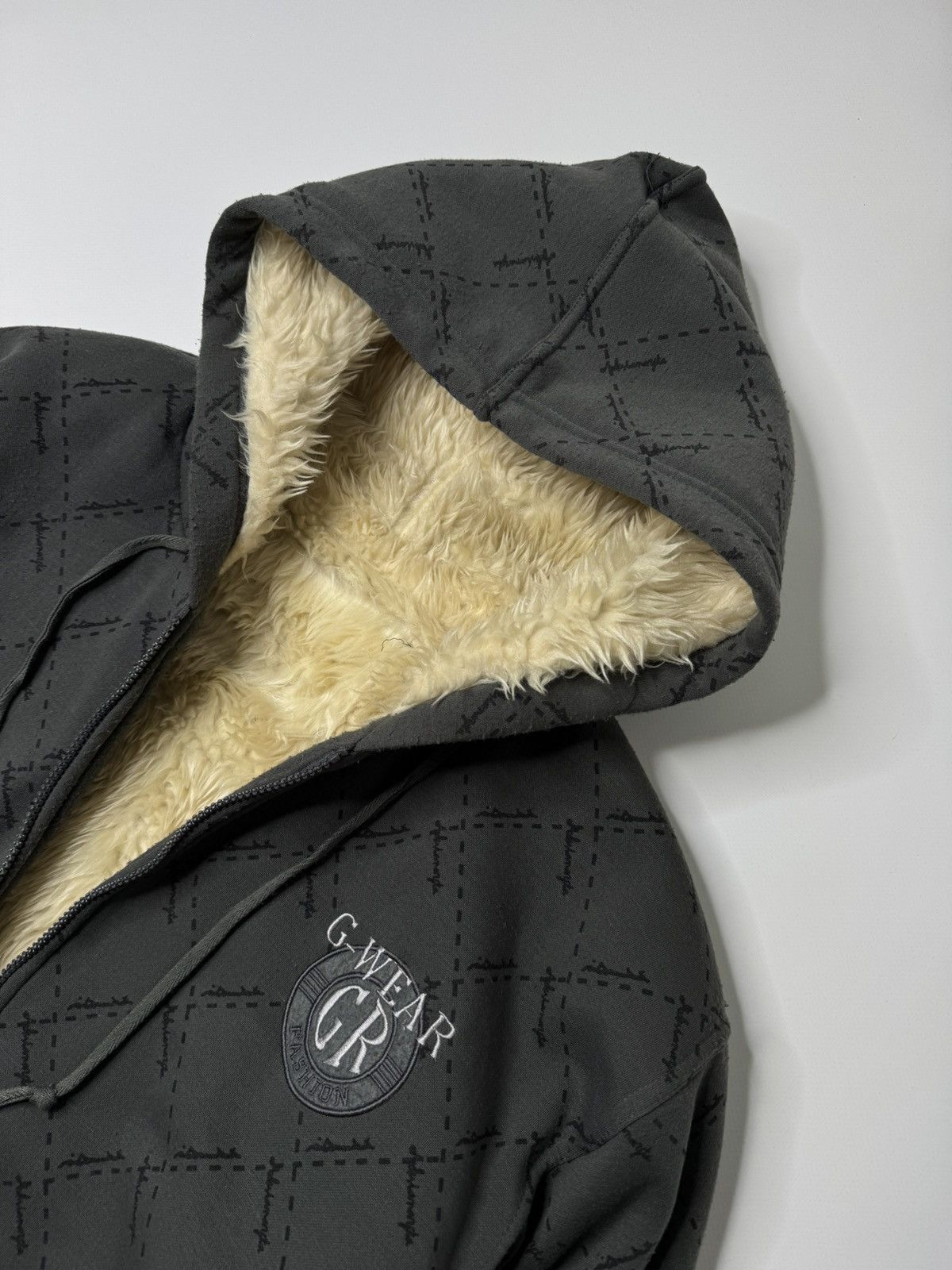 Vintage Vintage avant garde fur sherpa zip up hoodie rap if6was9 lgb Size US L / EU 52-54 / 3 - 2 Thumbnail