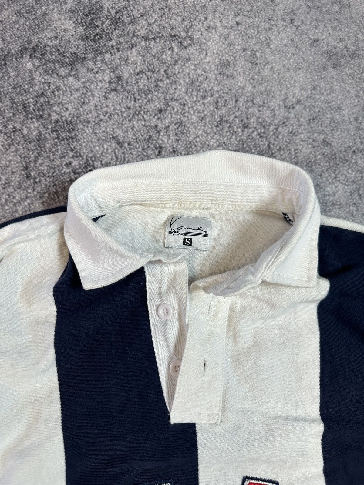 Karl Kani × Vintage Vintage Karl Kani Big Logo Rugbys Polo Streetwear Rare USA S Size US S / EU 44-46 / 1 - 3 Thumbnail