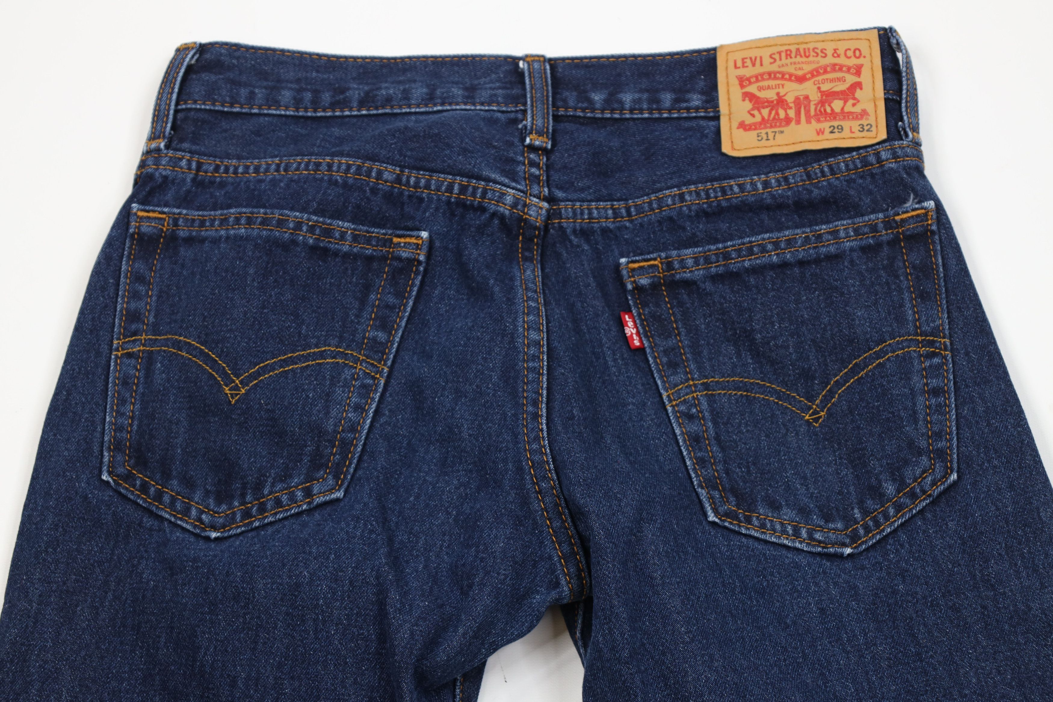 Levi's Vintage Y2K Levis 517 Western Bootcut Denim Jeans Blue Size US 29 - 10 Thumbnail