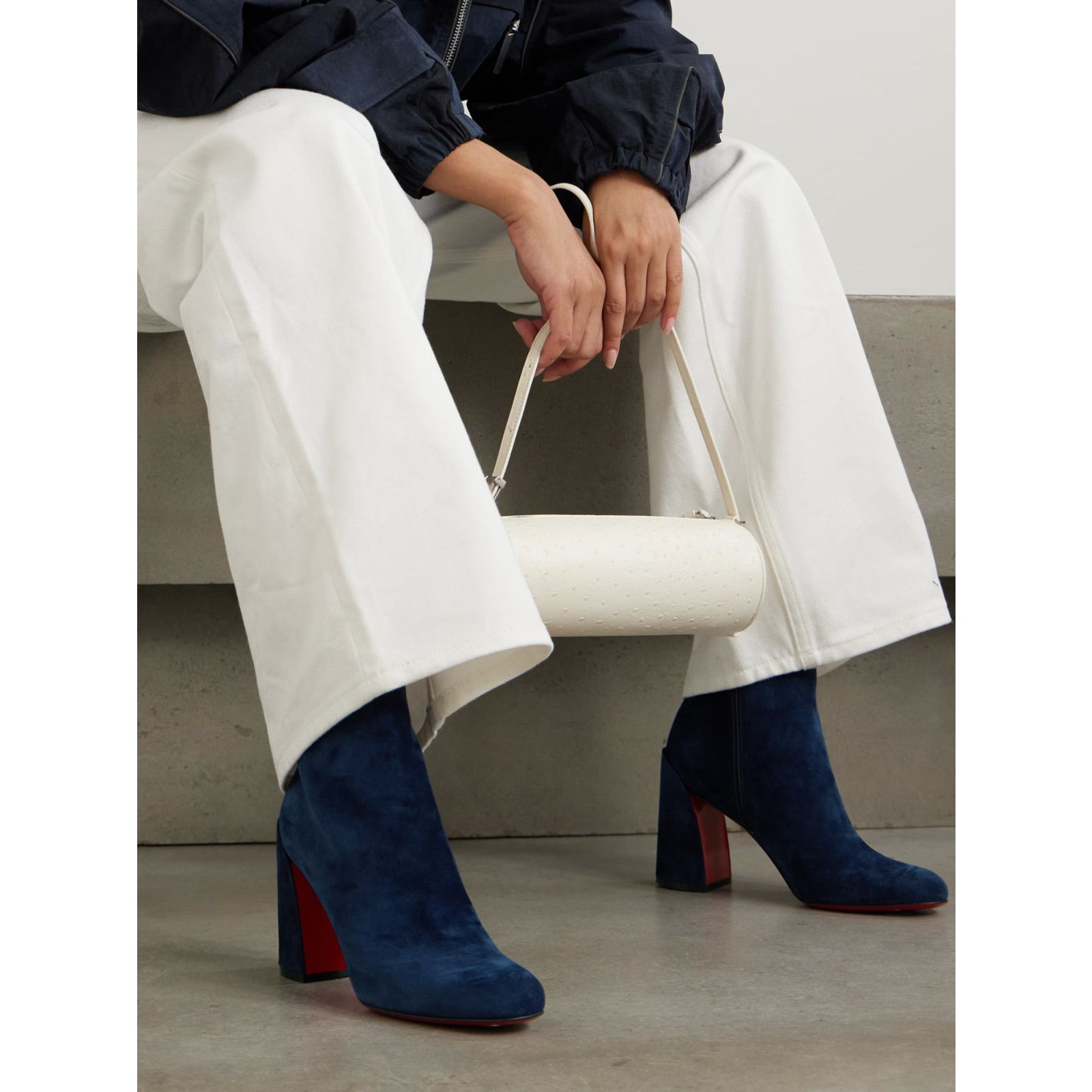 Christian Louboutin Christian Louboutin Turela 85 Block Heel Ankle Boot 40 Size US 9 / IT 39 - 3 Thumbnail