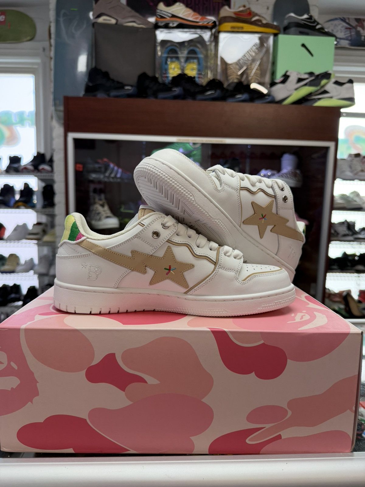 Bape Bapy X Bape Skatesta ‘Rainbow’ Size US 8 / EU 41 - 2 Thumbnail