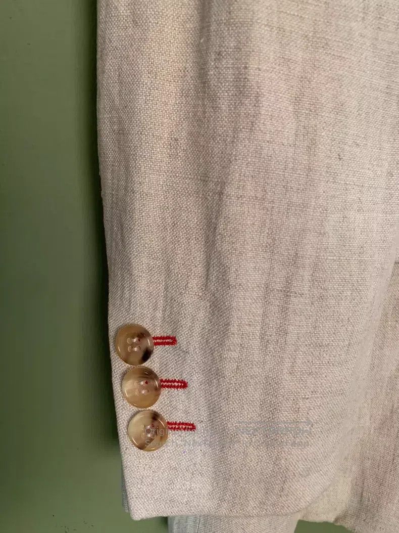 Comme des Garcons Comme Des Garcons Linen red thread jacket Size S / US 4 / IT 40 - 3 Thumbnail