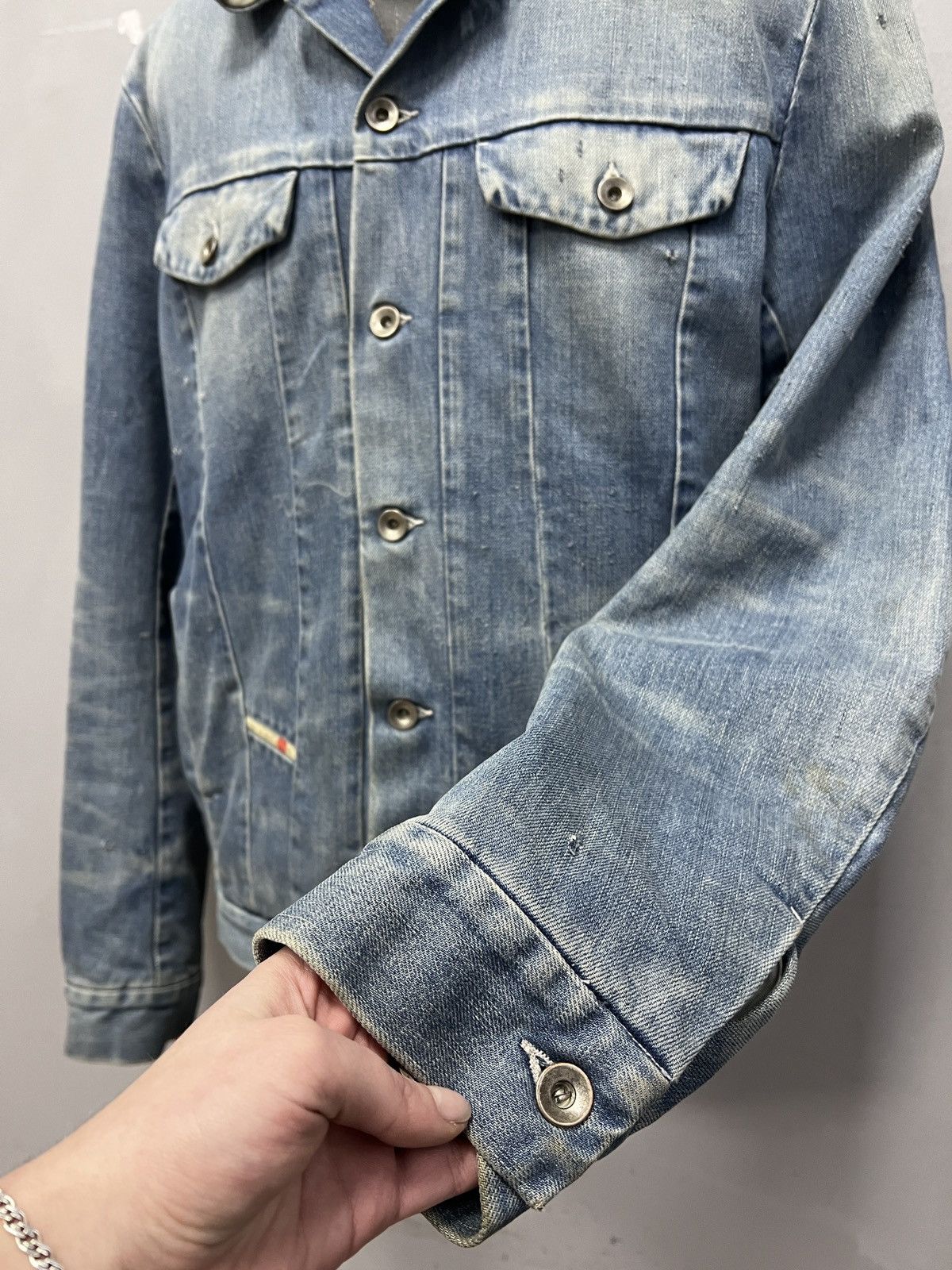 Diesel Diesel washed trucker denim jacket rare distressed y2k Size US M / EU 48-50 / 2 - 6 Thumbnail