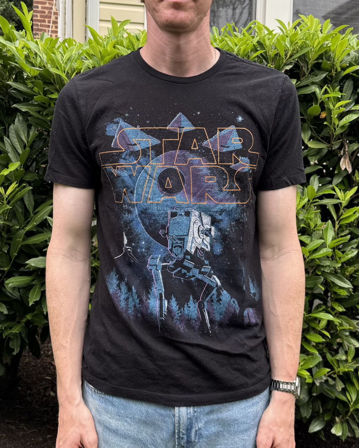 Old Navy Black Star Wars t-shirt with all-over print Size US M / EU 48-50 / 2 - 2 Thumbnail