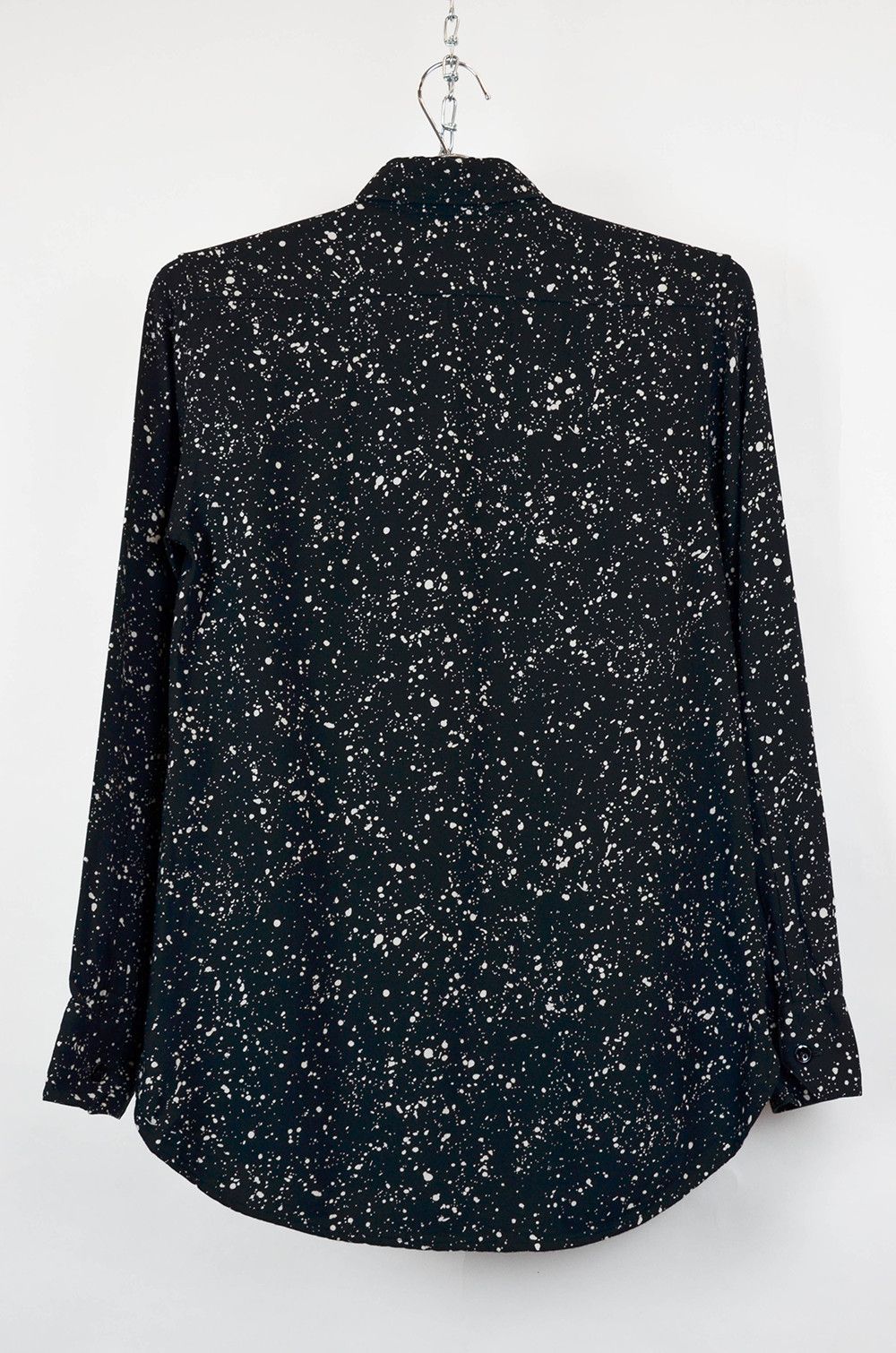 Saint Laurent Paris × Vintage SAINT LAURENT FW15 Paint Splatter Look Viscose Shirt - 36 Size XS / US 0-2 / IT 36-38 - 2 Thumbnail