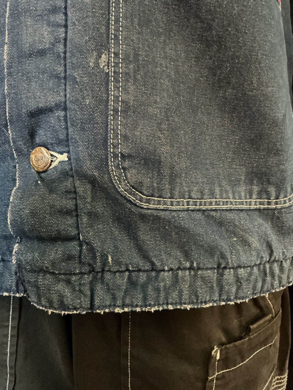 Wrangler Vintage 70s Wrangler Blanket Lined Denim Chore Jean Jacket Size US S / EU 44-46 / 1 - 16 Thumbnail