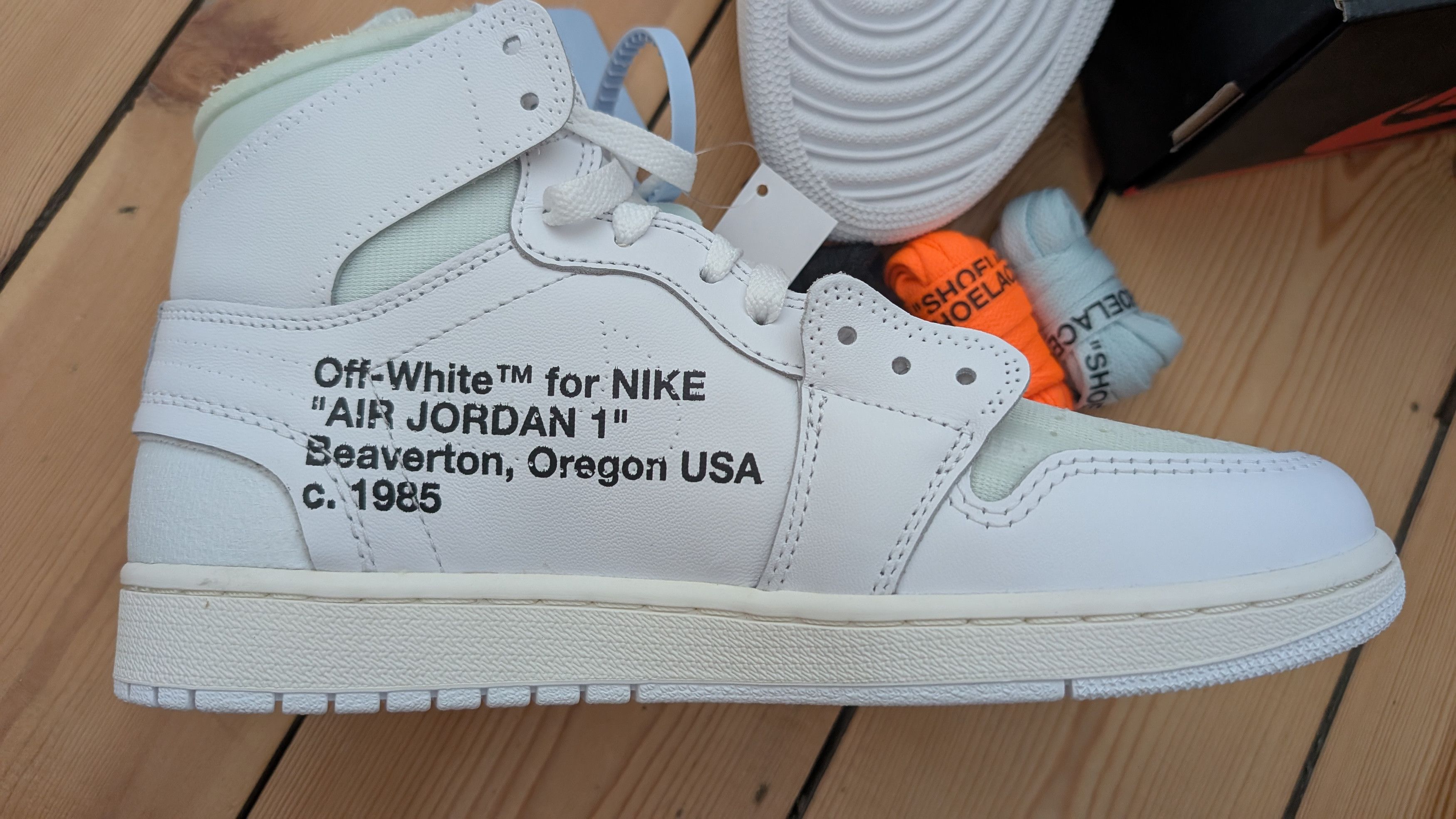 Off-White Off white Jordan one retro euro white Size US 9 / EU 42 - 5 Thumbnail