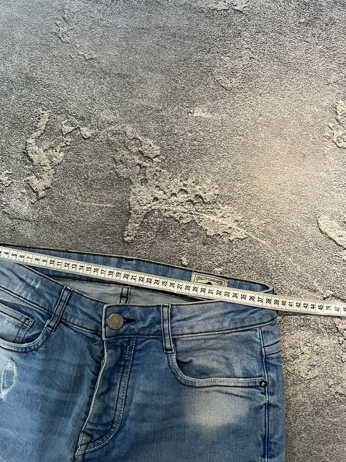 Japanese Brand SWAG Draped Distressed Glamour Skinny Archive Jeans Size US 30 / EU 46 - 8 Thumbnail