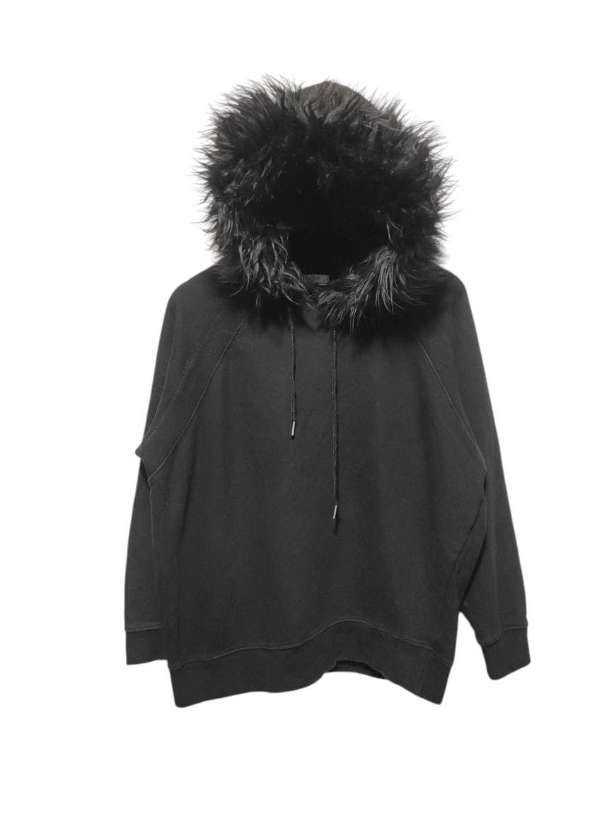 Japanese Brand Crystal black fur hoodie ifsix LGB style Size US S / EU 44-46 / 1 - 1 Thumbnail