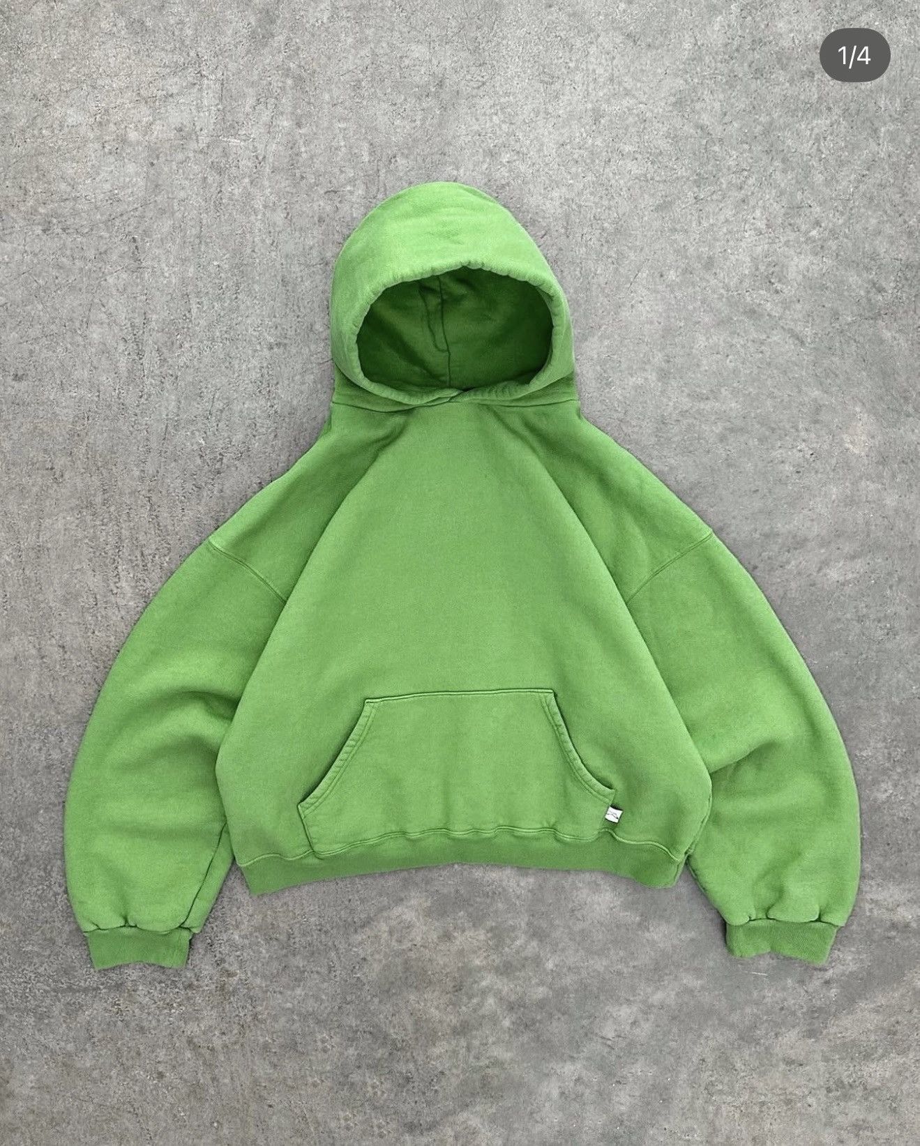Akimbo Club Akimbo relaxed cropped oversized hoodie sweater signal green Size US M / EU 48-50 / 2 - 1 Thumbnail