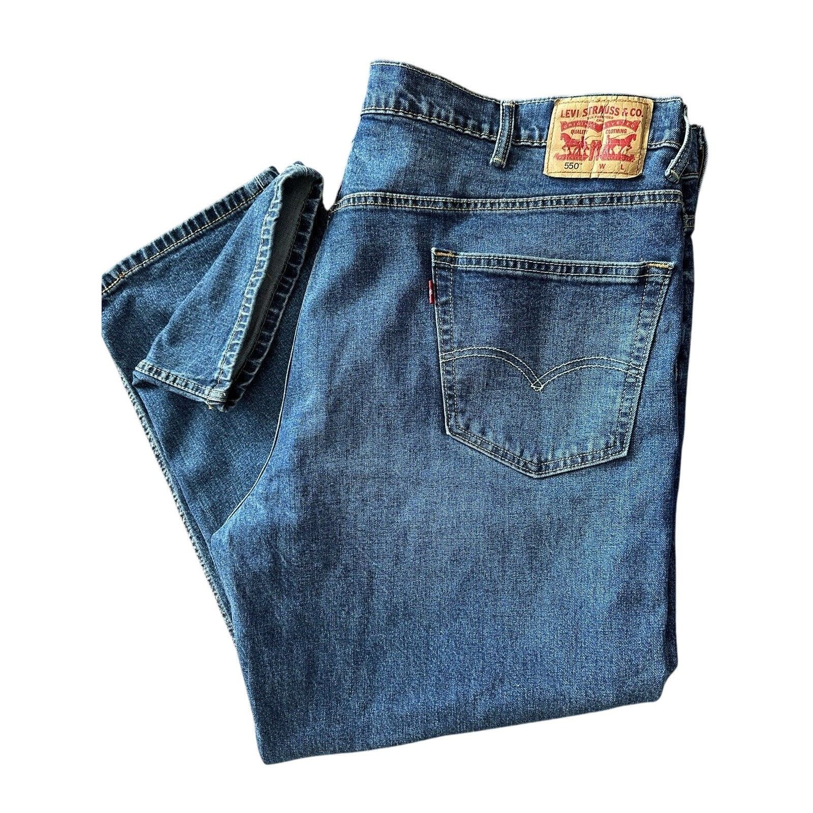 Levi's LEVIS 550 relaxed, 46X29 Dark Blue Wash, Cotton Blend 2017 Size US 44 / EU 60 - 1 Thumbnail