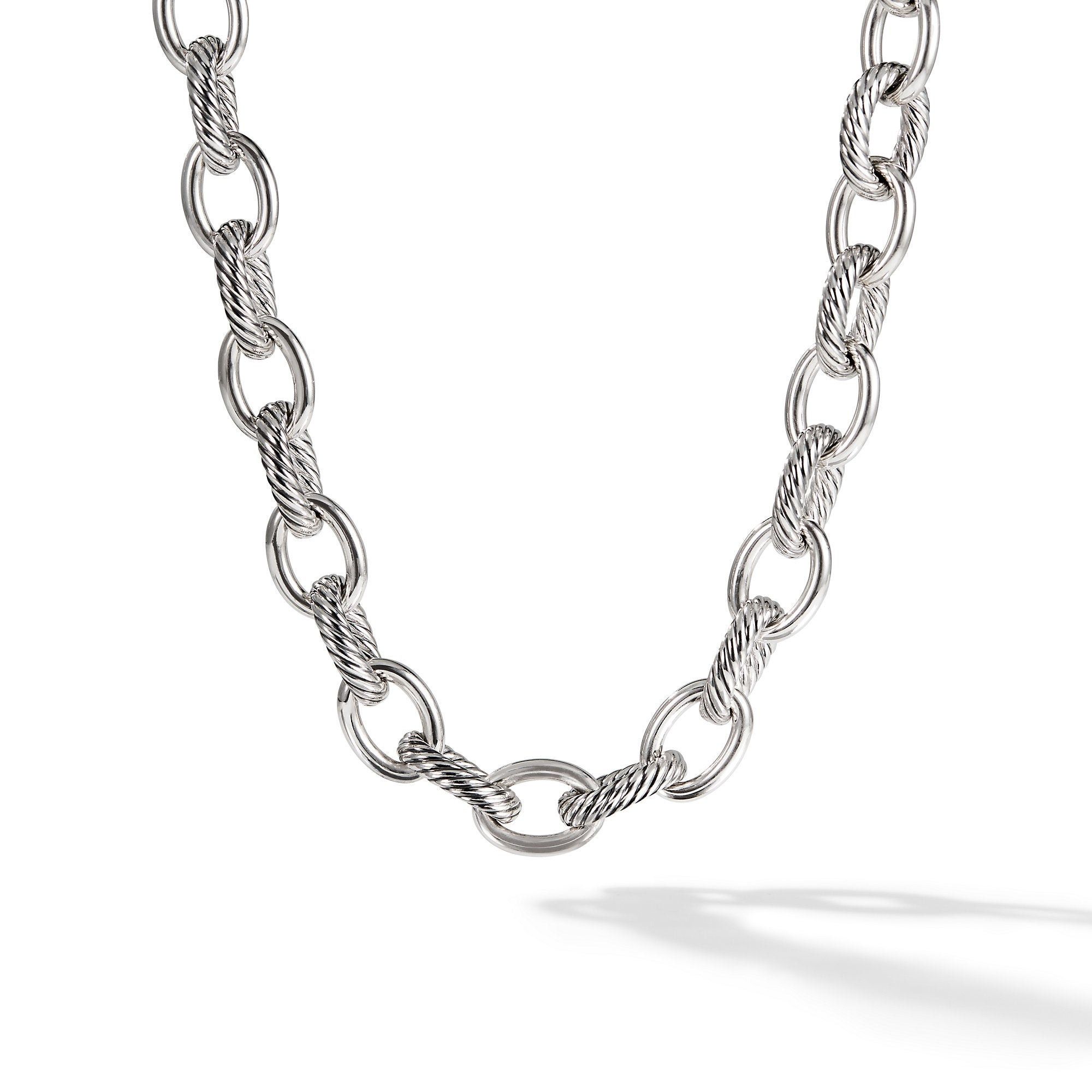 David Yurman o1w1db10526 CH0143 Size:10/Chain Necklace in Silver Size ONE SIZE - 1 Thumbnail