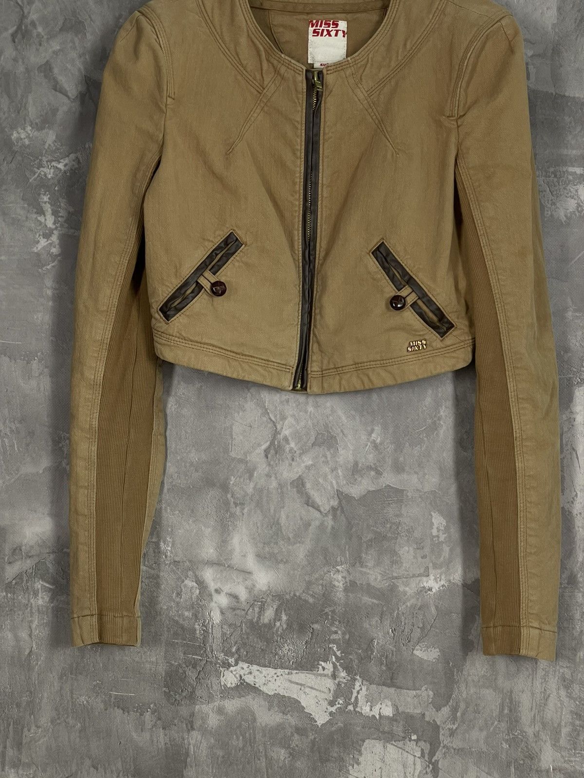 Miss Sixty × Vintage Miss Sixty Y2K Vintage Denim Zip Racing Jacket Size S / US 4 / IT 40 - 6 Thumbnail