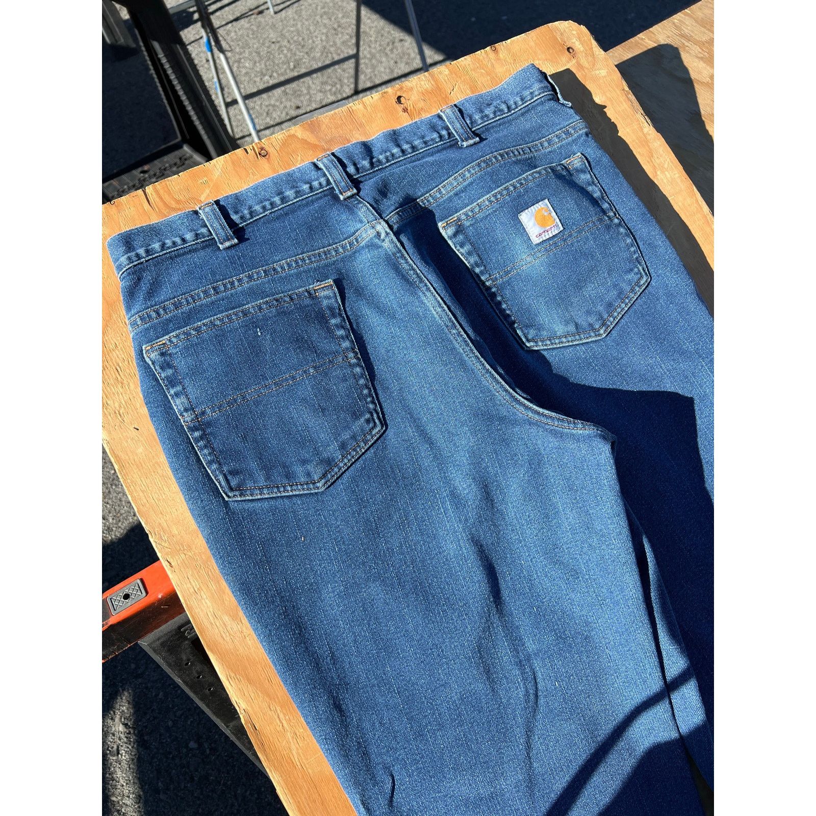 Carhartt Carhartt Jeans Mens 38x32 Denim Utility Work Modern Fit Size US 38 / EU 54 - 8 Thumbnail