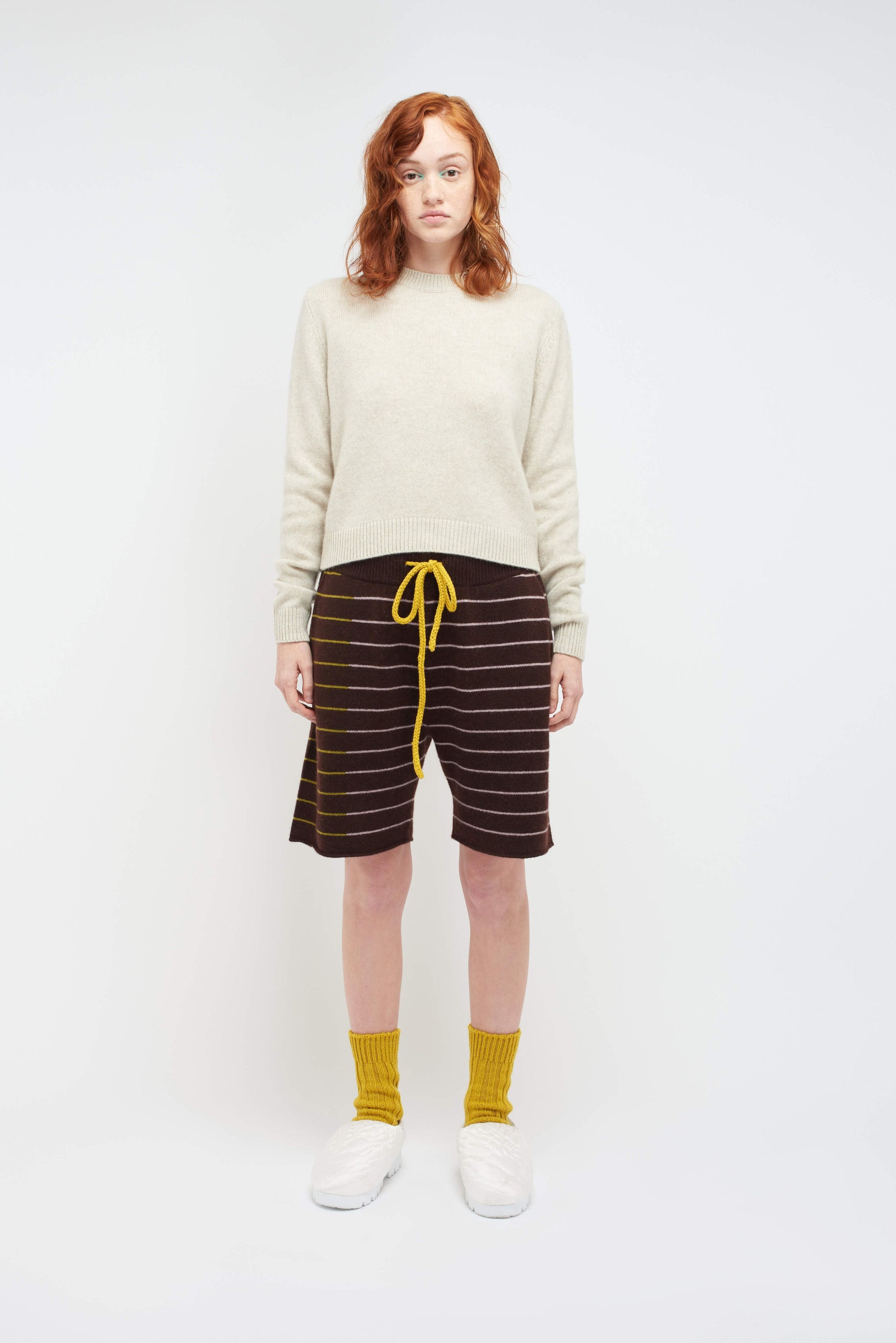 The Elder Statesman $1050 The Elder Statesman Simple Crew Cashmere Sweater Size XS / US 0-2 / IT 36-38 - 4 Thumbnail
