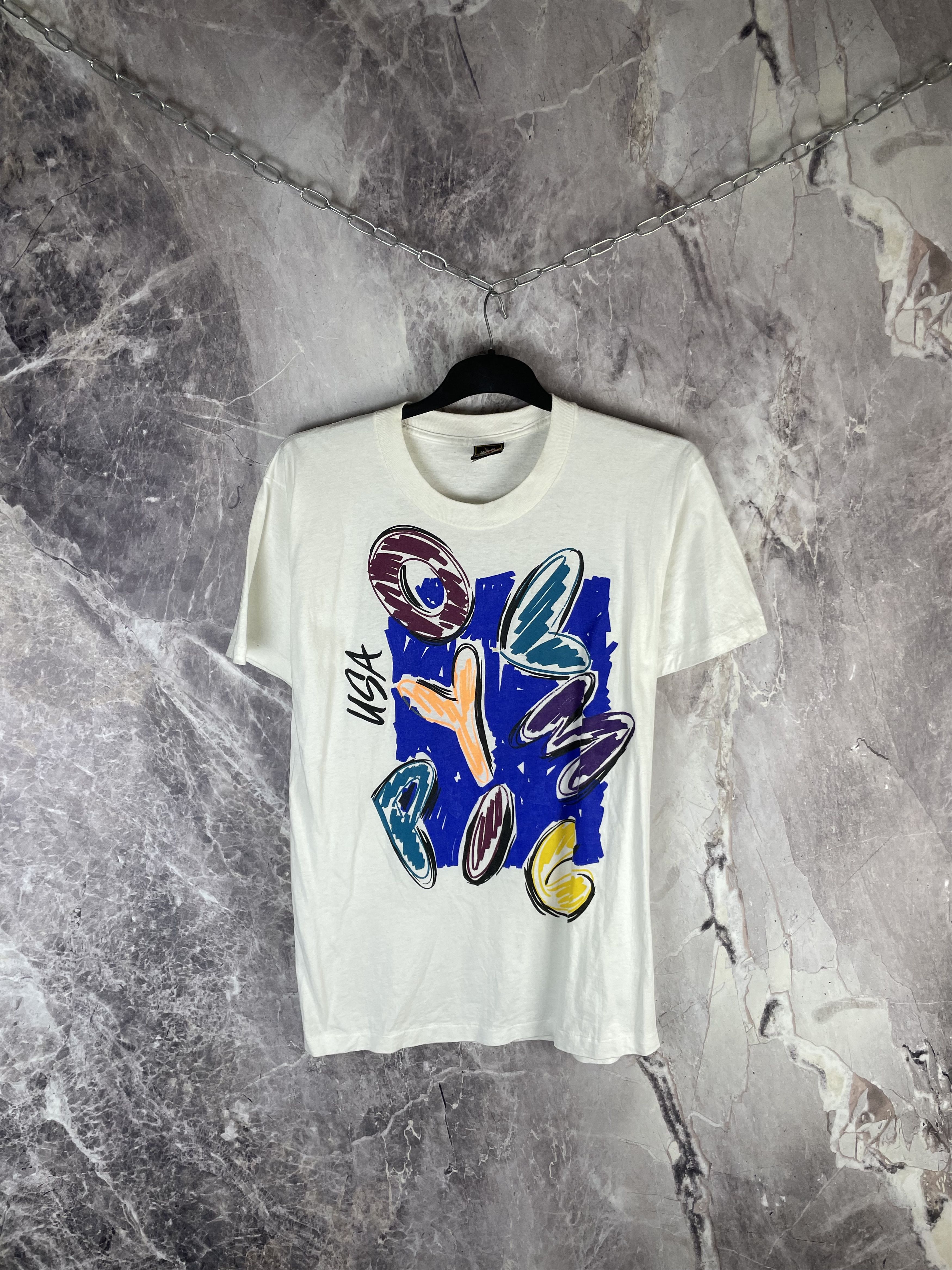 USA Olympics Vintage Olympic Games Big logo rare tee 90s Size US M / EU 48-50 / 2 - 1 Thumbnail