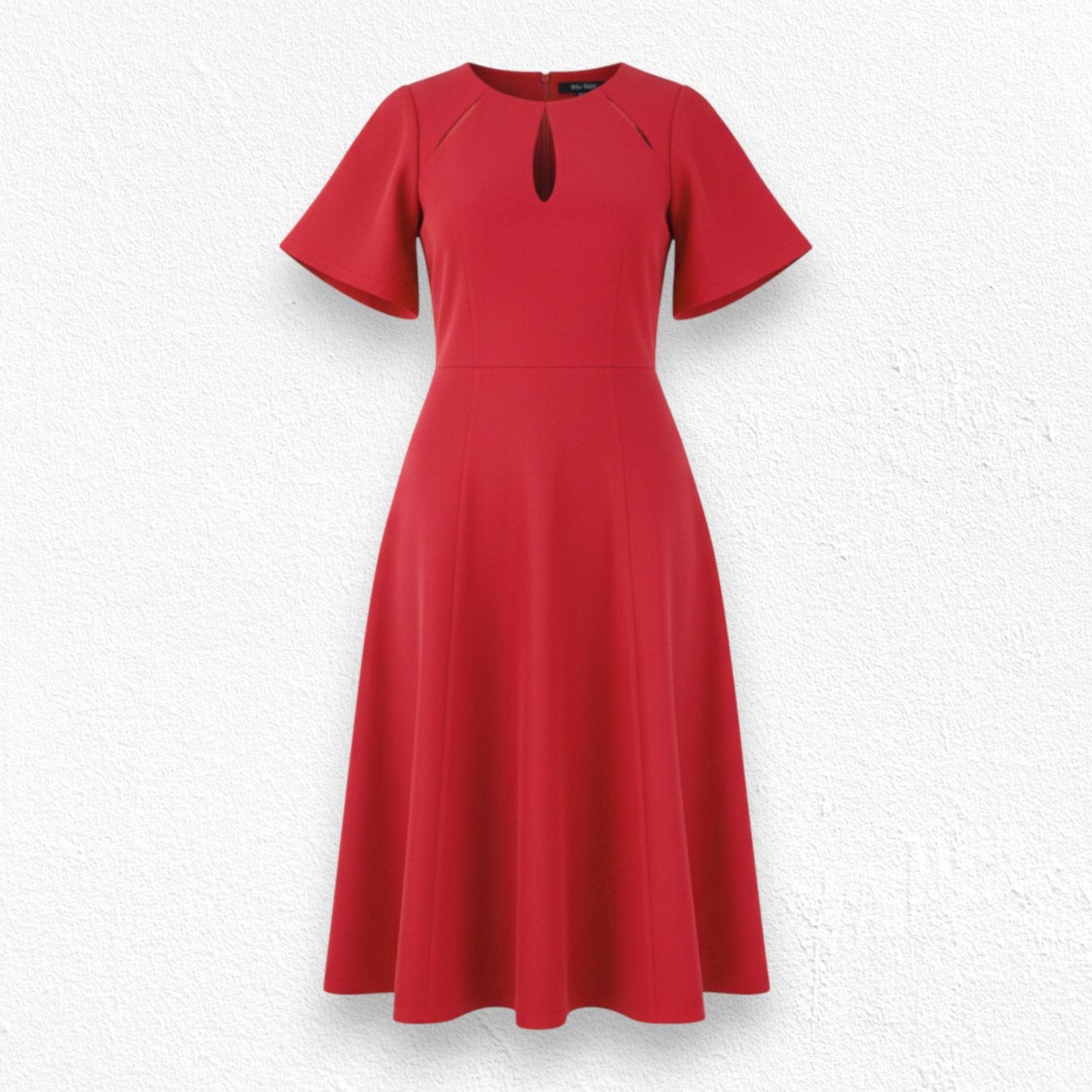 Other Bright Red Retro Fit and Flare Midi Dress Size 4 Size S / US 4 / IT 40 - 1 Thumbnail