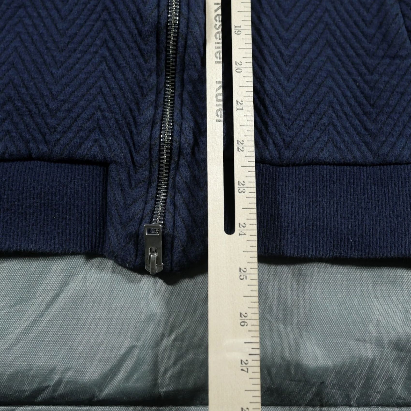J.Lindeberg VINTAGE J Lindeberg Jacket Mens M Blue Bomber Zig Zag Double Zip Casual Outdoors Shirt? Size US M / EU 48-50 / 2 - 5 Thumbnail