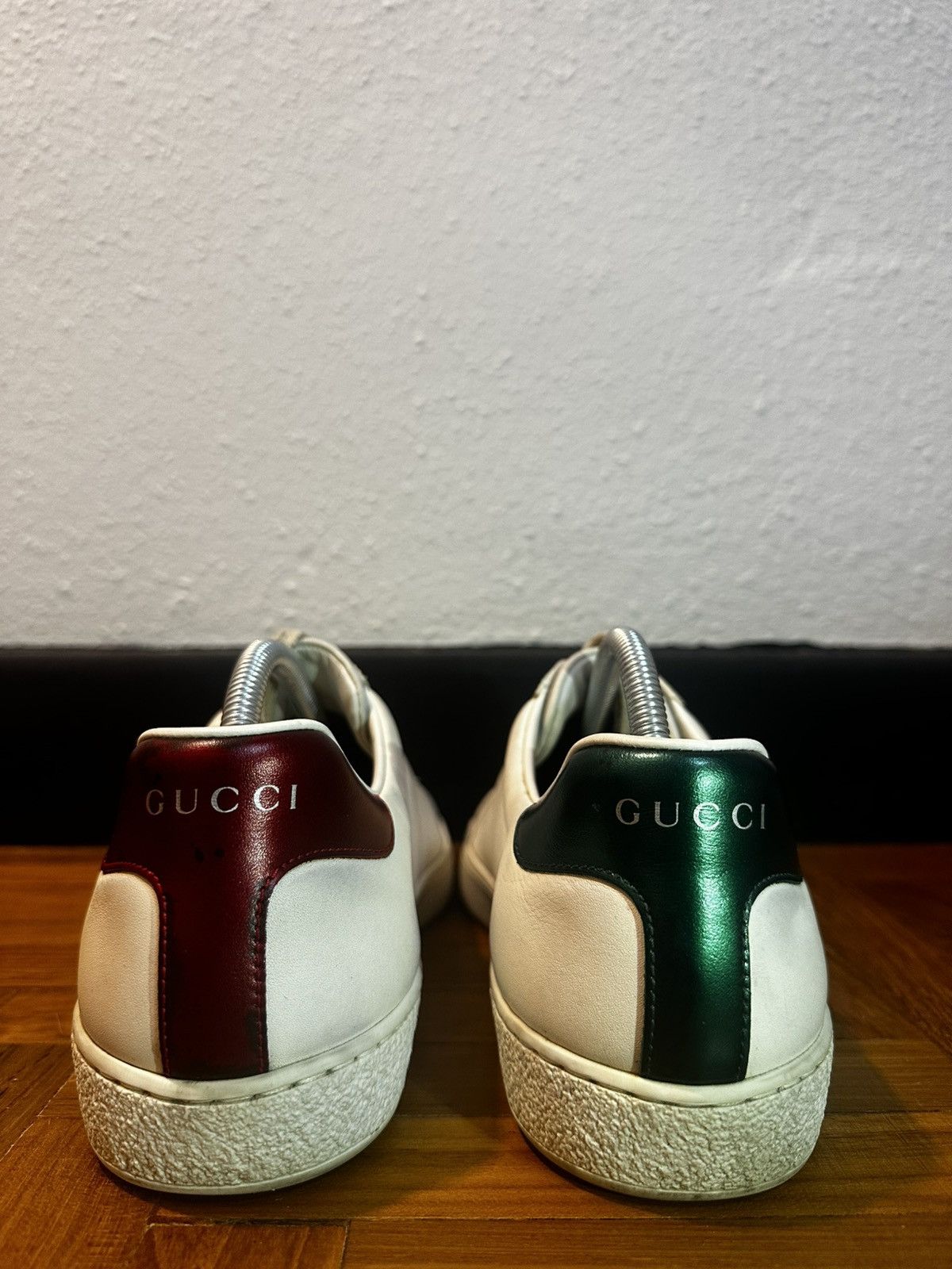 Gucci Gucci Ace Blade Distressed Sneaker Size US 8.5 / EU 41-42 - 3 Thumbnail
