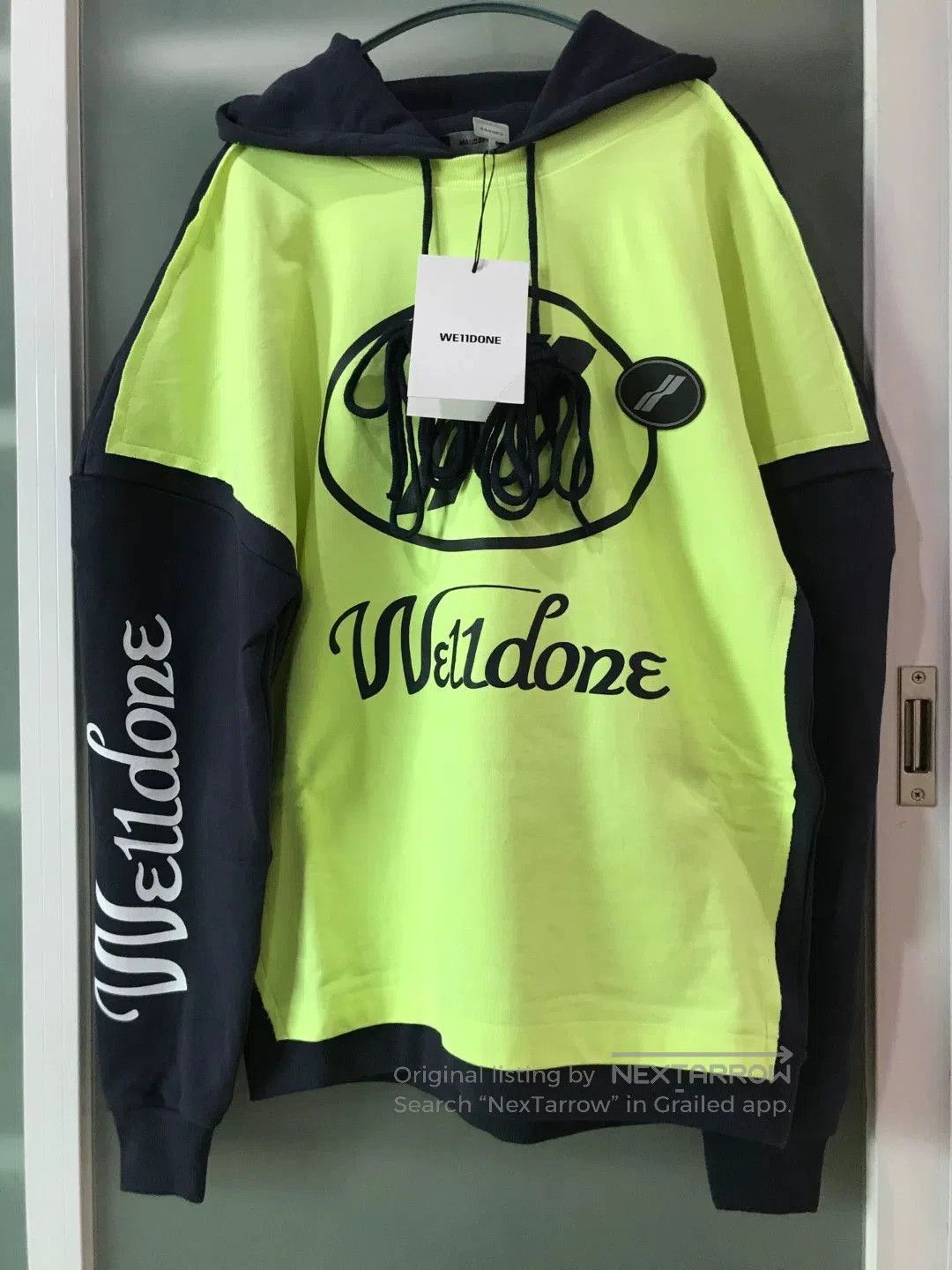 WE11DONE oversized logo hoodie by we11done. Size XS / US 0-2 / IT 36-38 - 1 Thumbnail